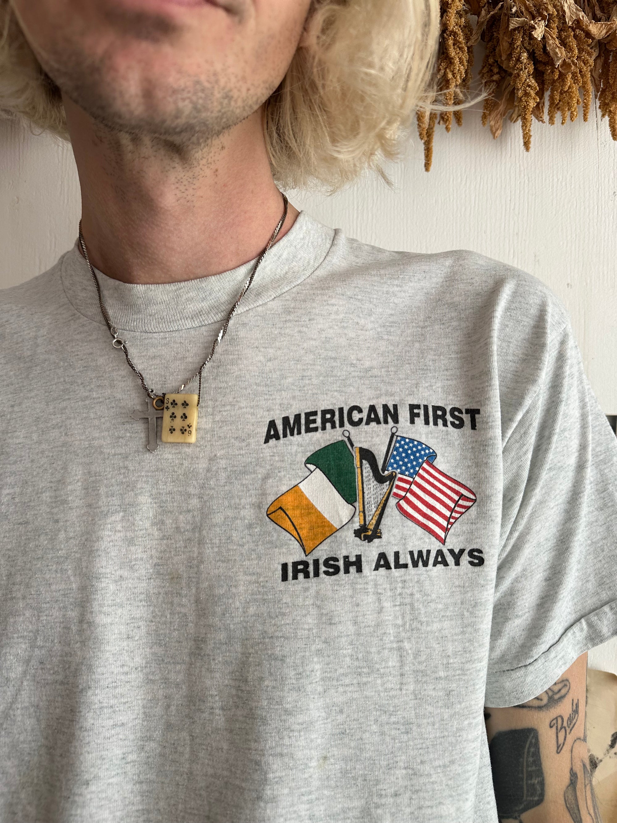 1990s “American First Irish Always” Tee