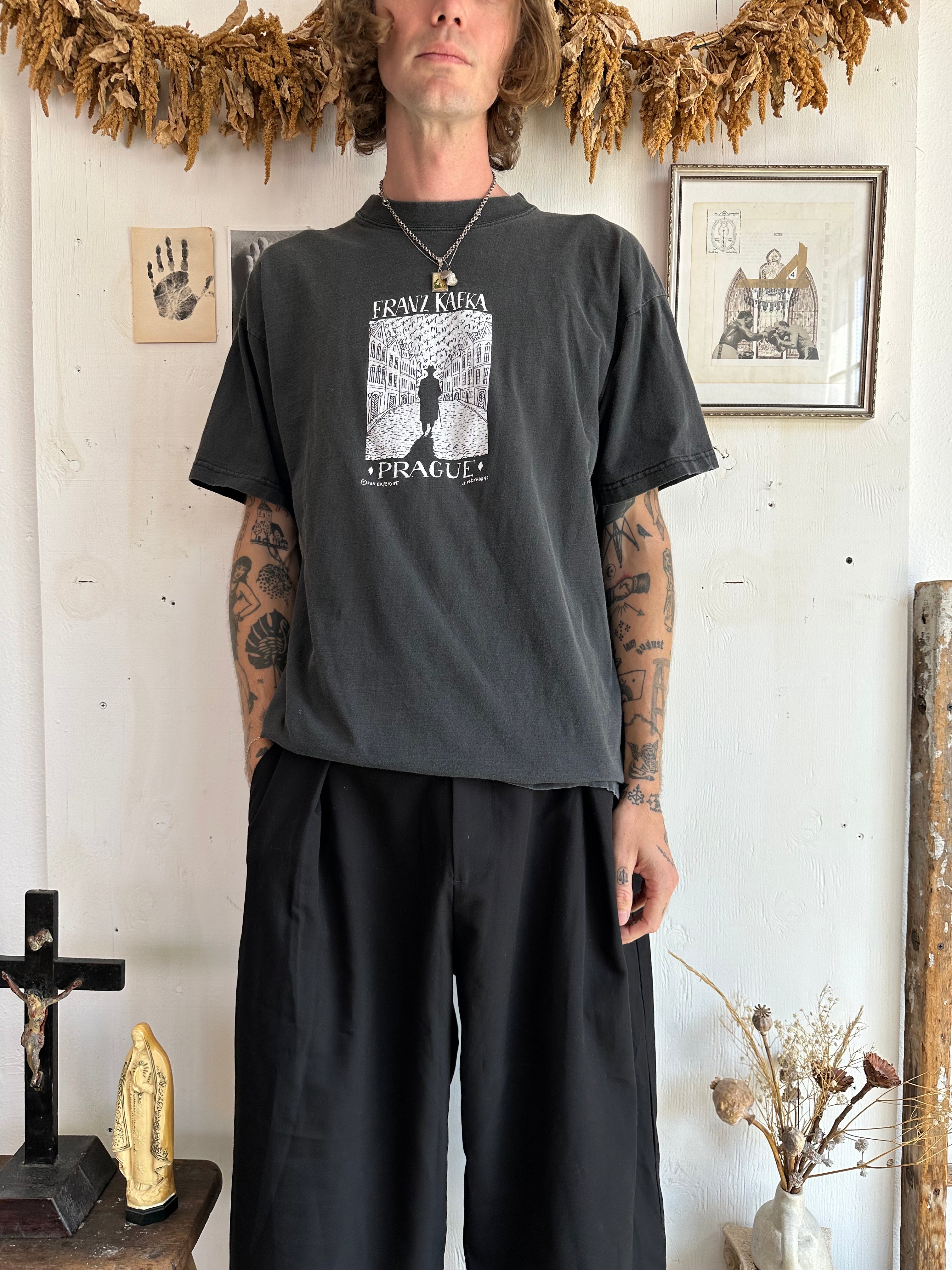 1997 Faded Franz Kafka Prague T-Shirt (XL)