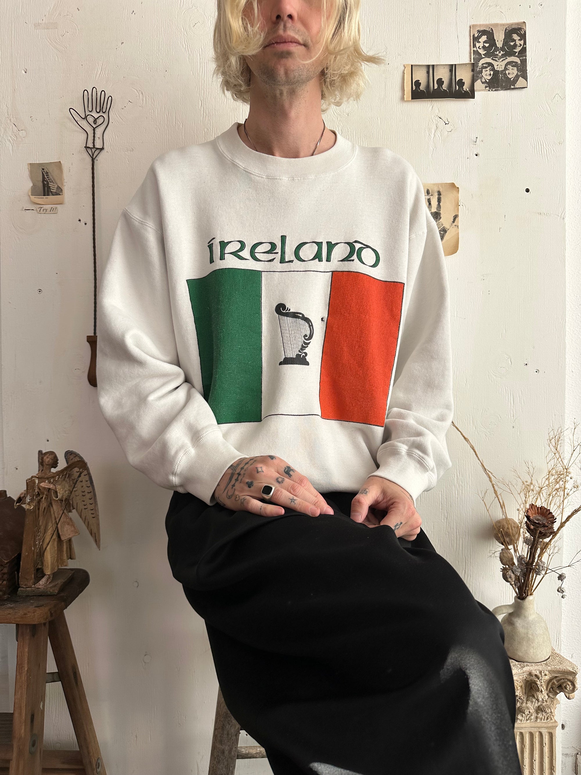 1990s Ireland Irish Flag Sweatshirt