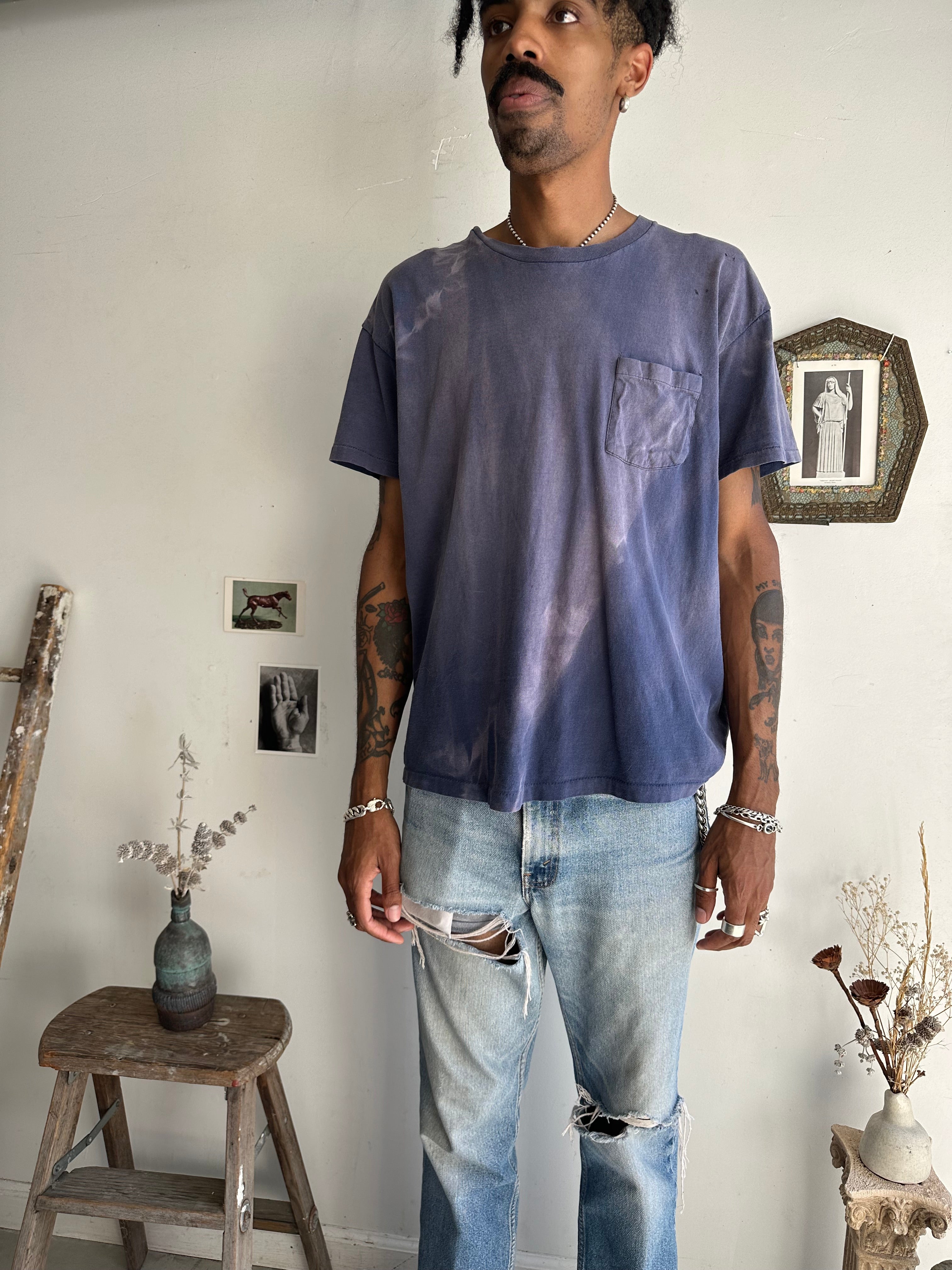 1980s Sunfaded Navy Blank (XXL)