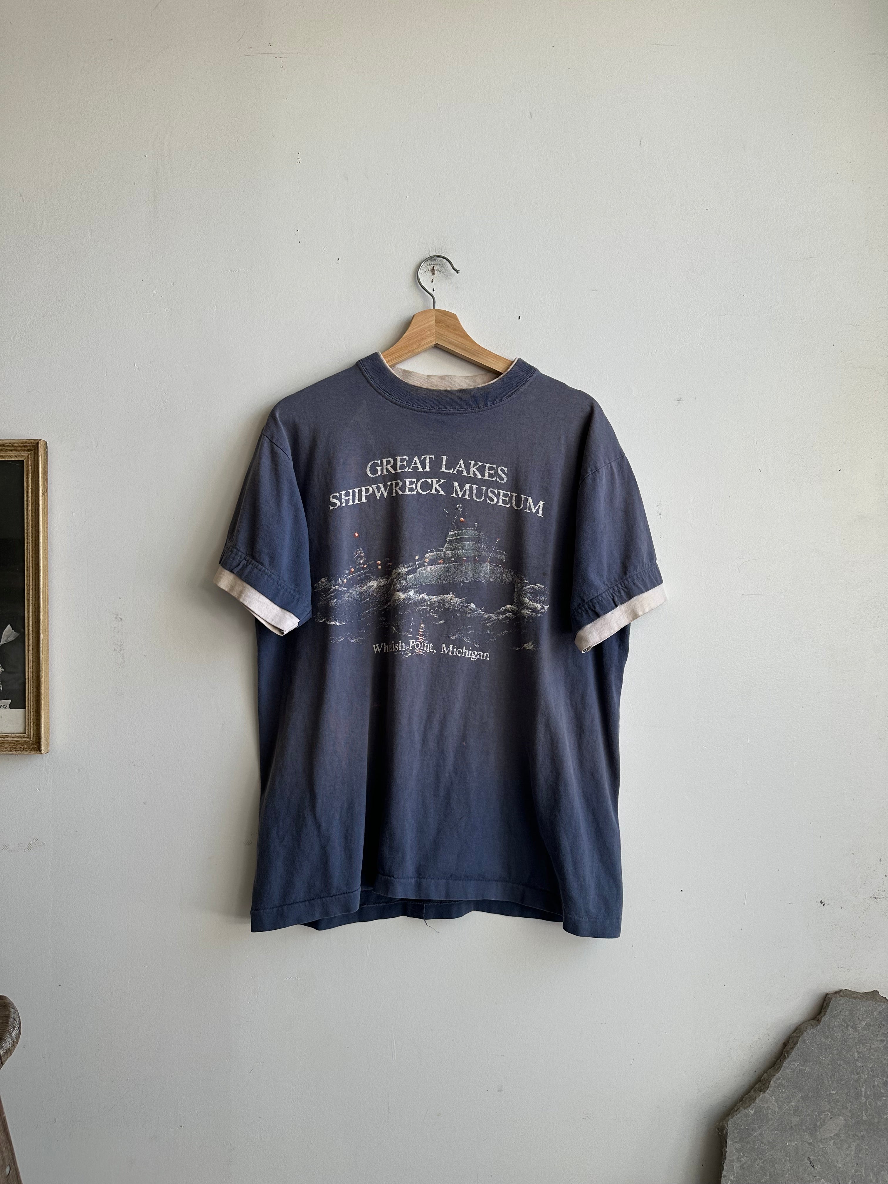1990s Faded Great Lakes Shipwrecks T-Shirt (XL)