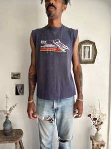 1980s Sunfaded Boat Race Miller Lite Muscle Tee (L)