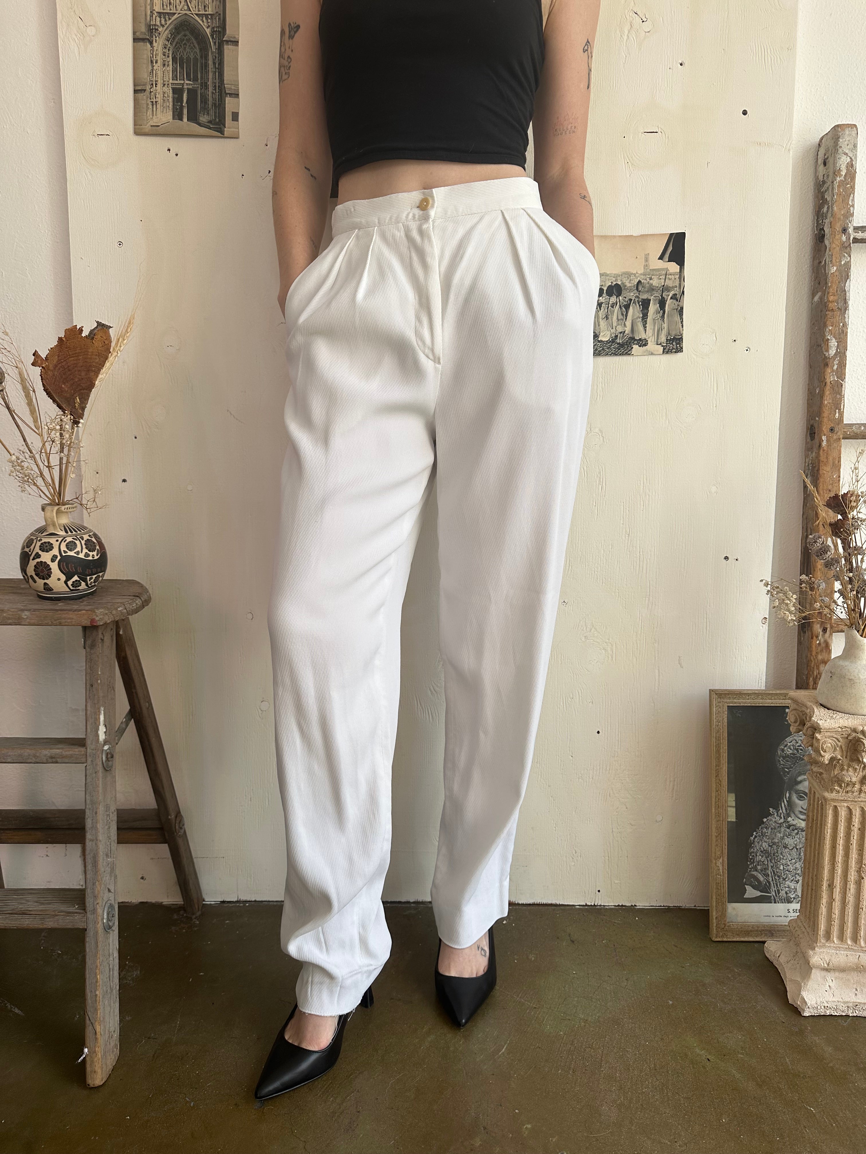 1990s Armani Linen Baggy Pants (27/31)