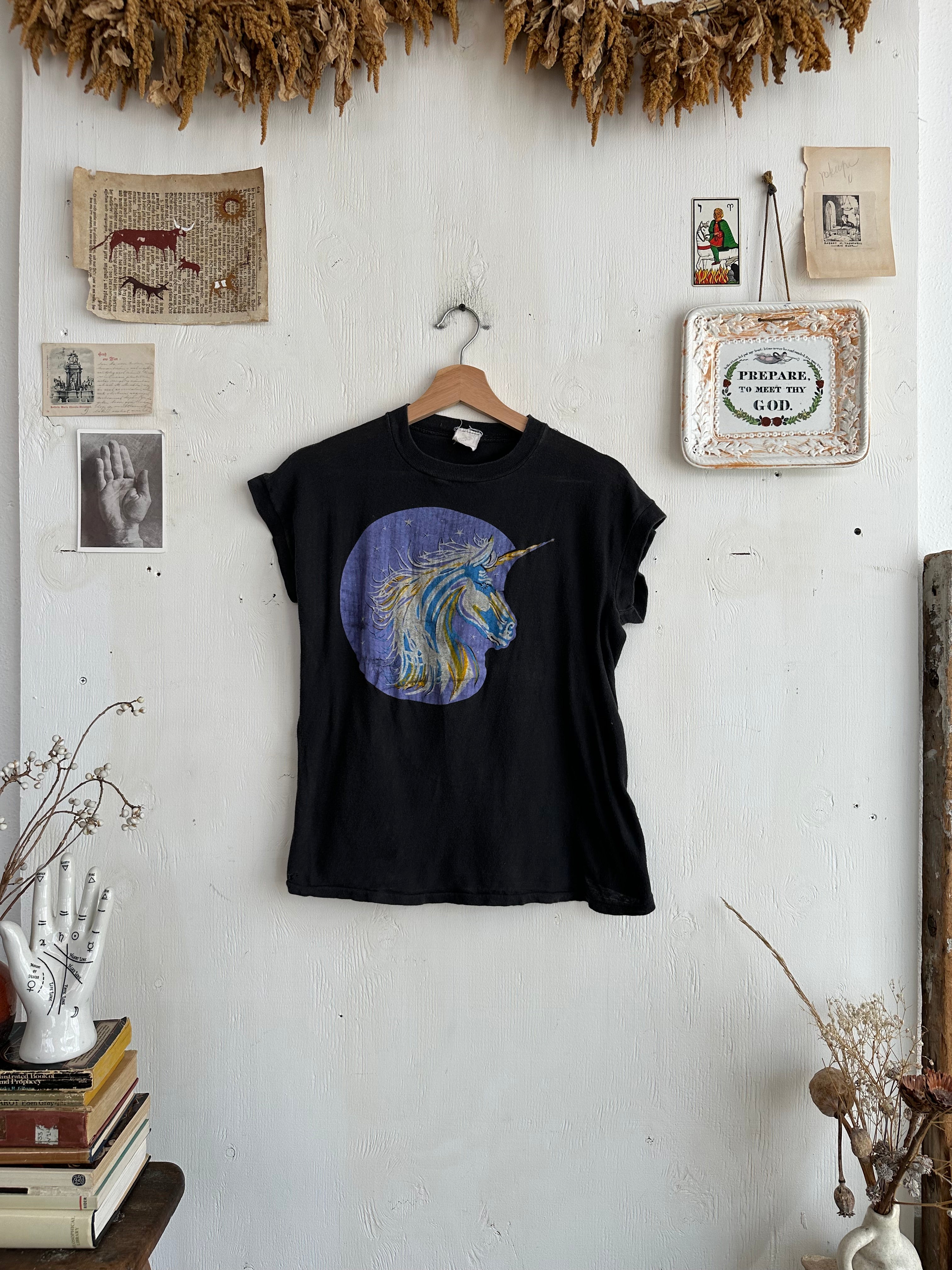 1970s Well-Worn Unicorn Muscle Tee (Boxy S/M)