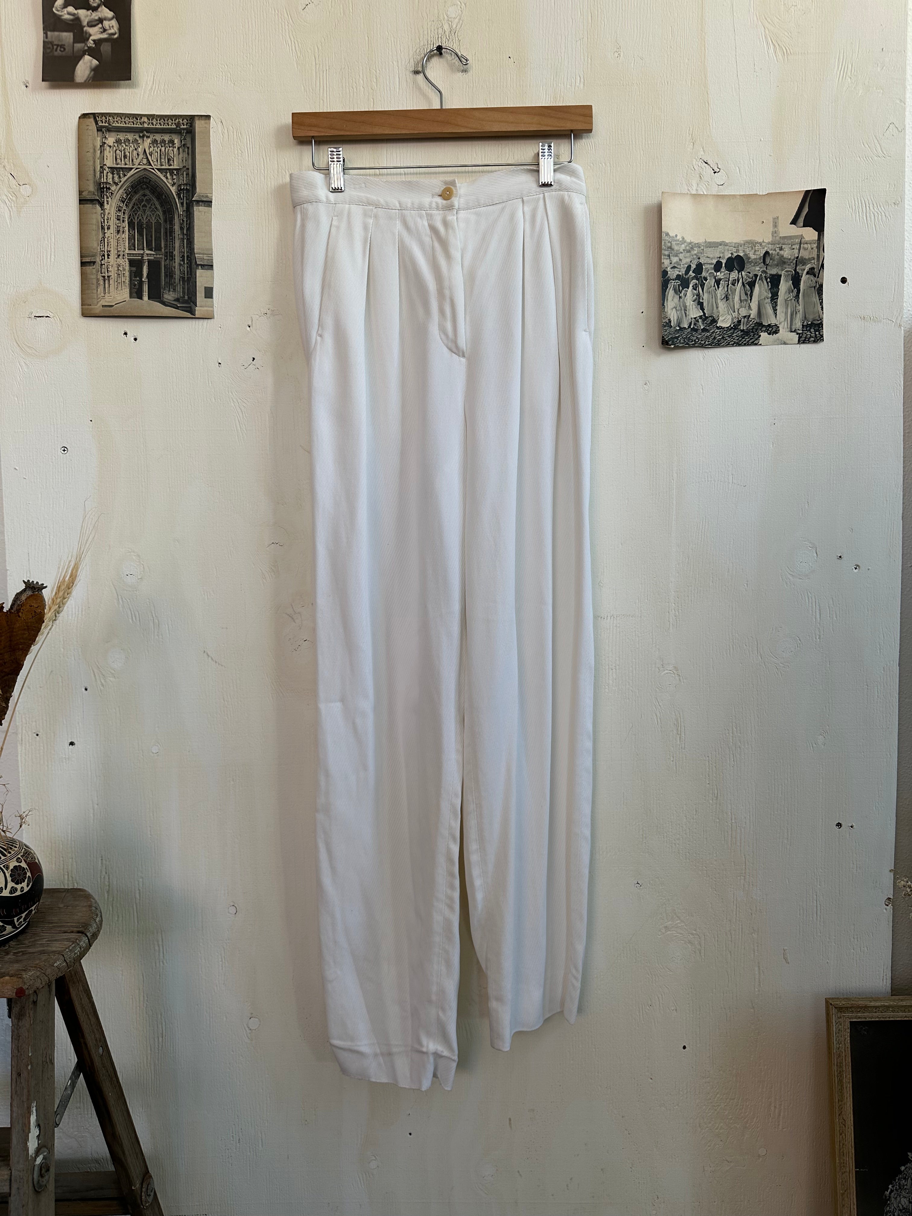 1990s Armani Linen Baggy Pants (27/31)