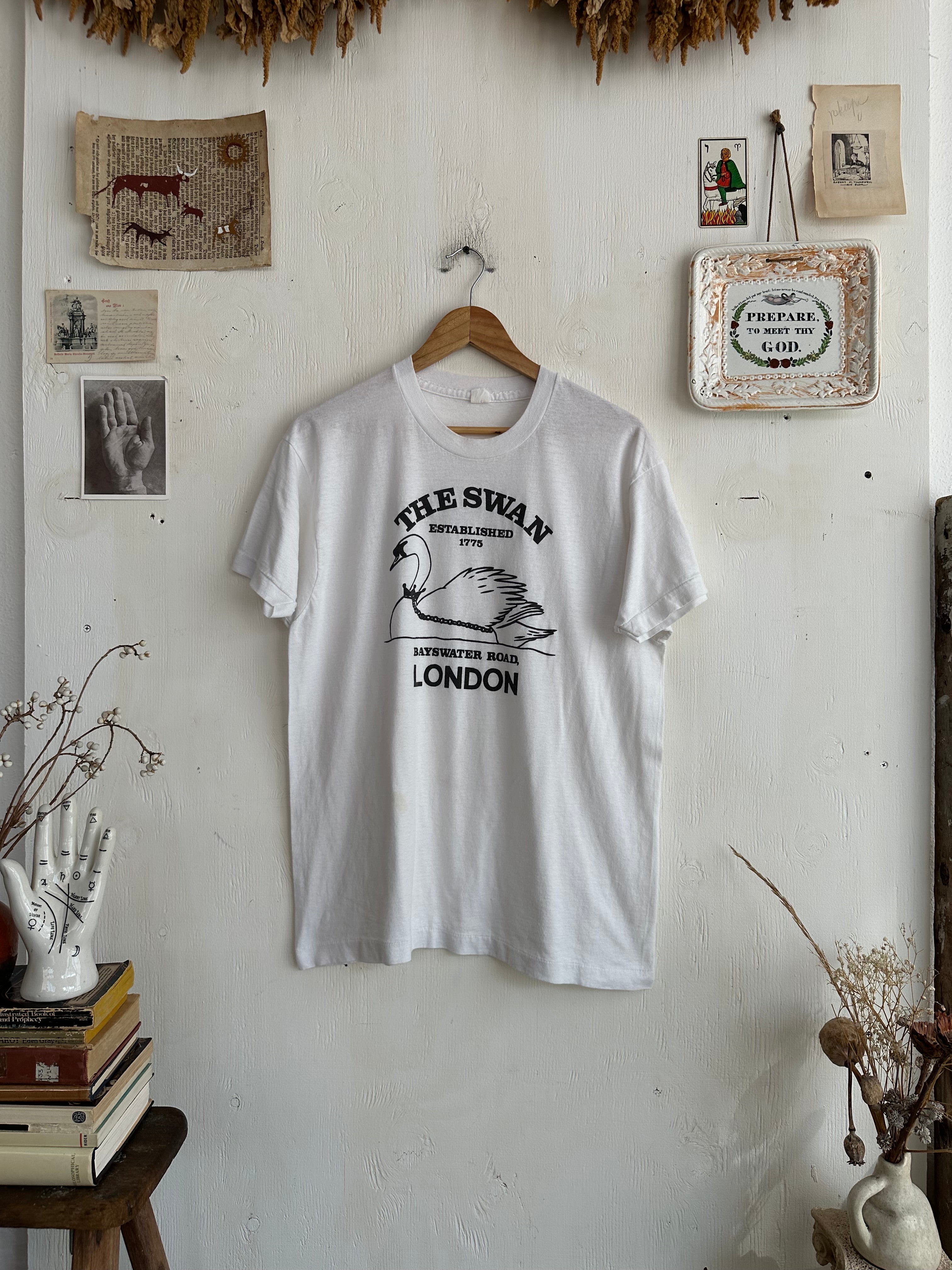 1980s Paper Thin Swan T-Shirt (M/L)