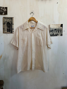 1970s Short Sleeve Sheer Button Up (Boxy XL)