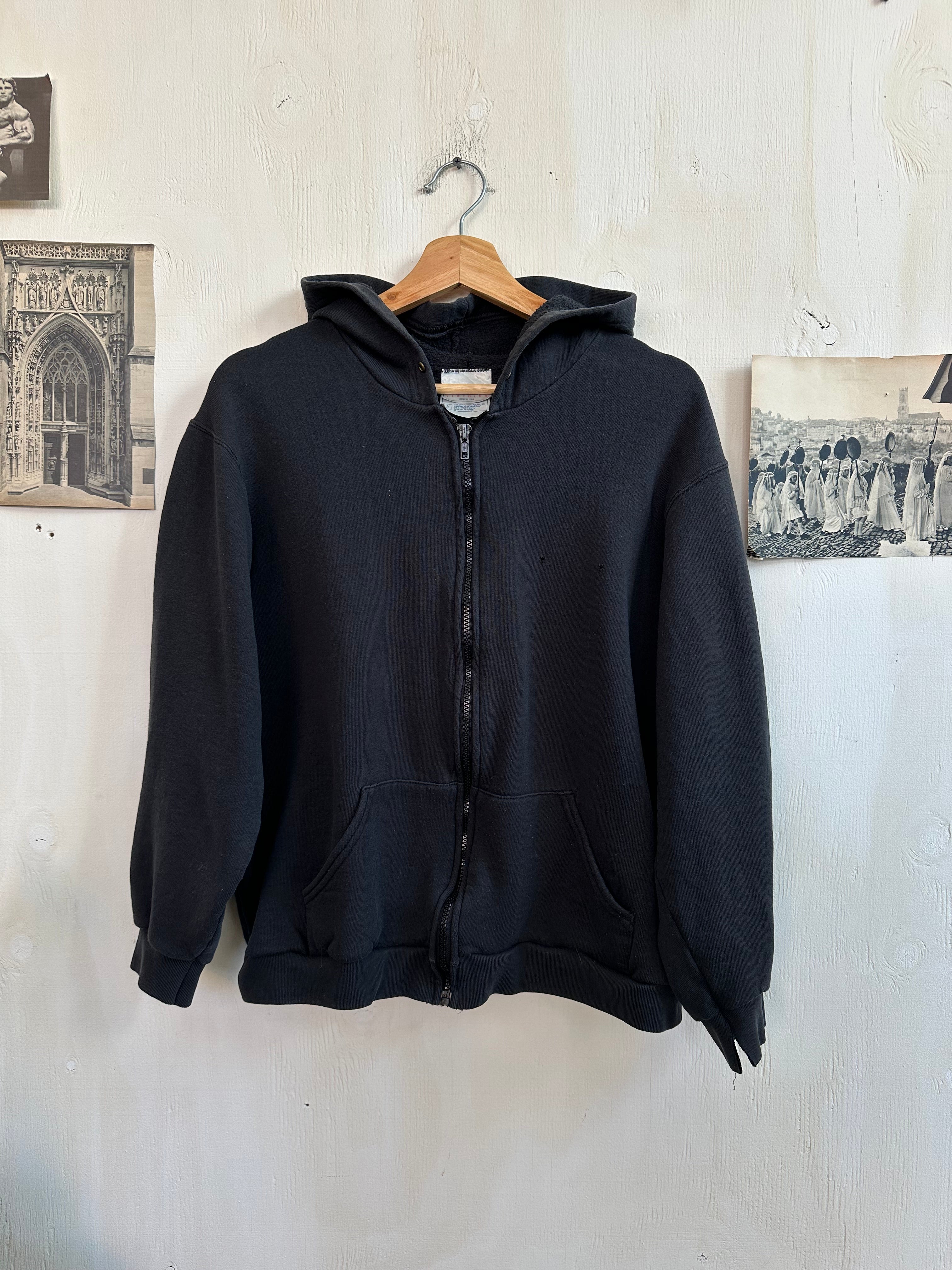 1990s/2000s Thrashed Zip-Up Hoodie (Boxy M)