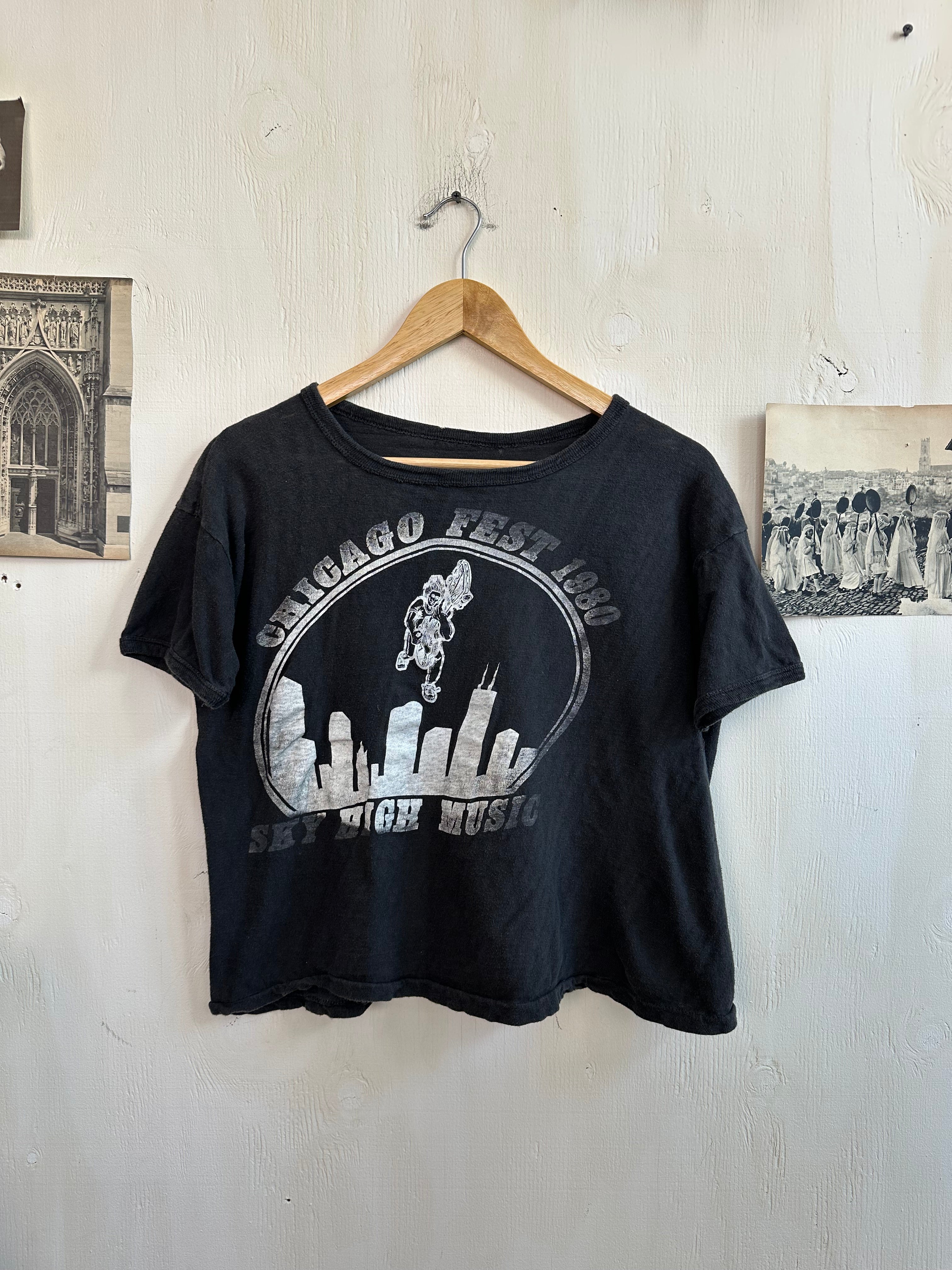 1980 Chicago Music Festival Tee (Boxy S/ Cropped M)
