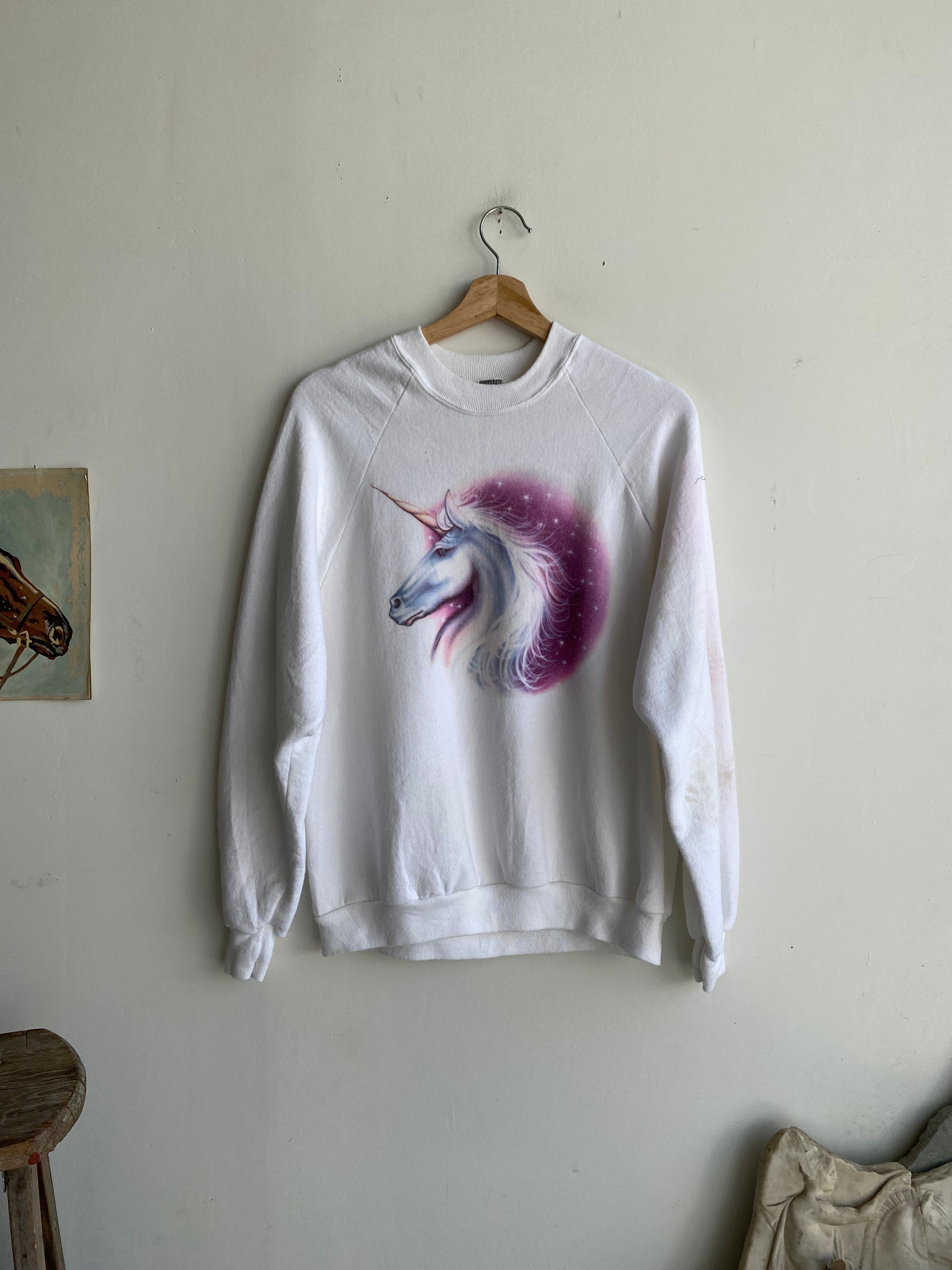 1990s Unicorn Sweatshirt (M)