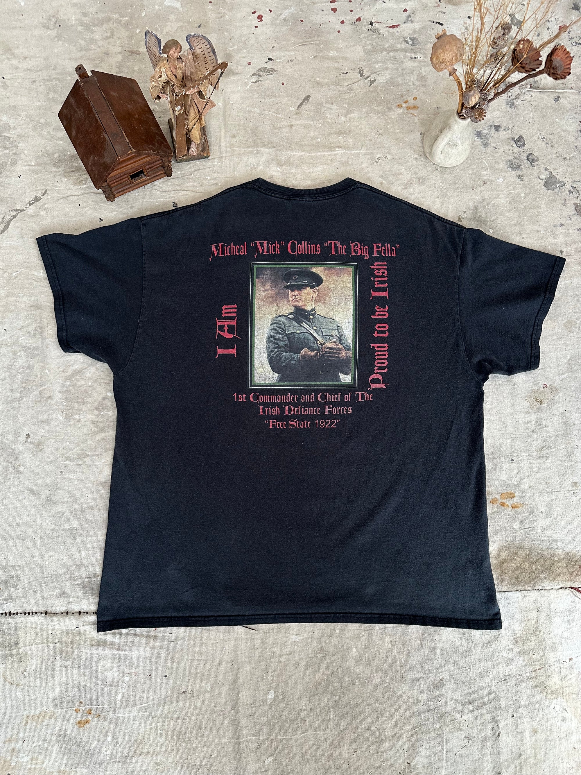 2000s Micheal Collins Irish Defense Forces T-Shirt