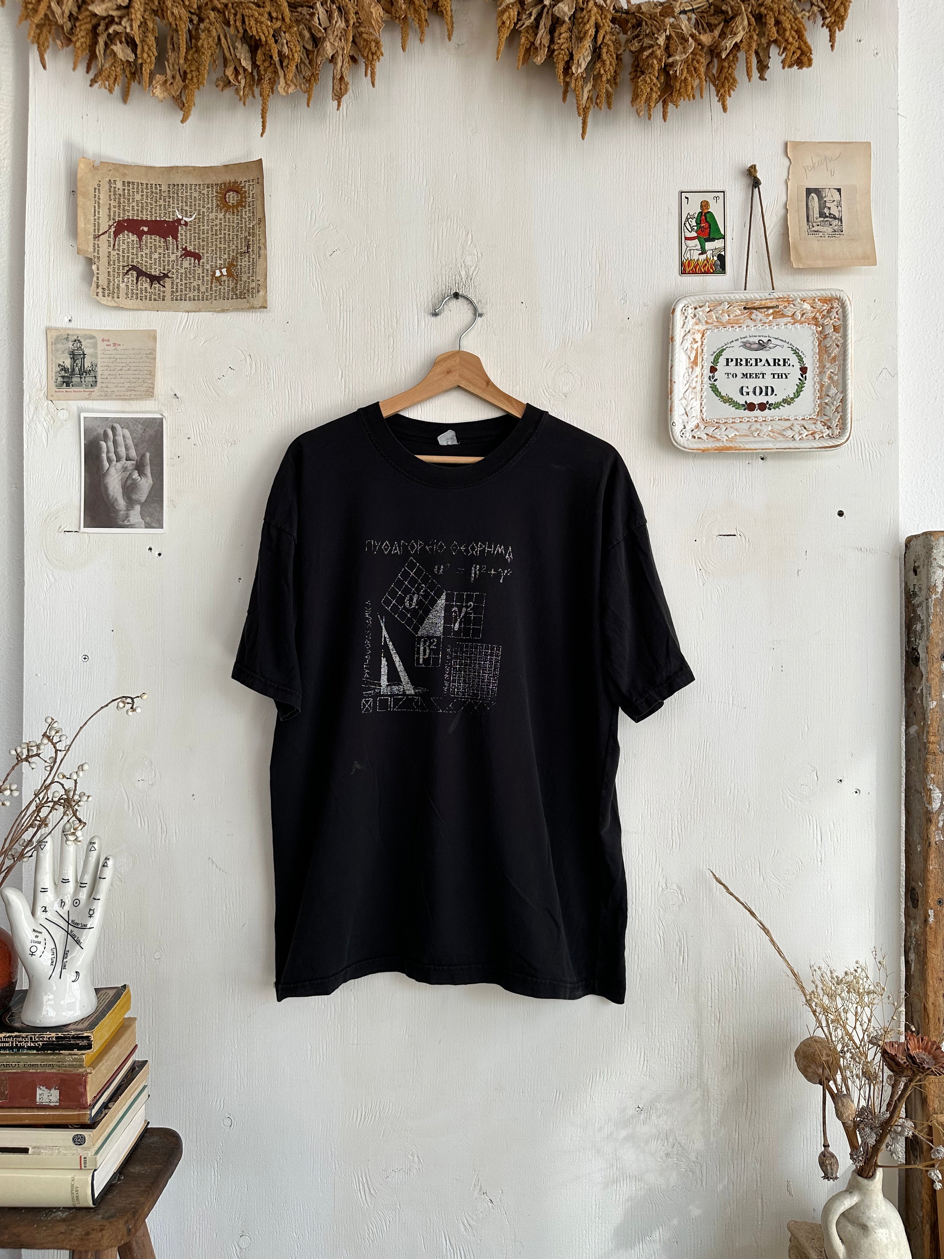 1990s Faded Pythagoras T-Shirt (XL)