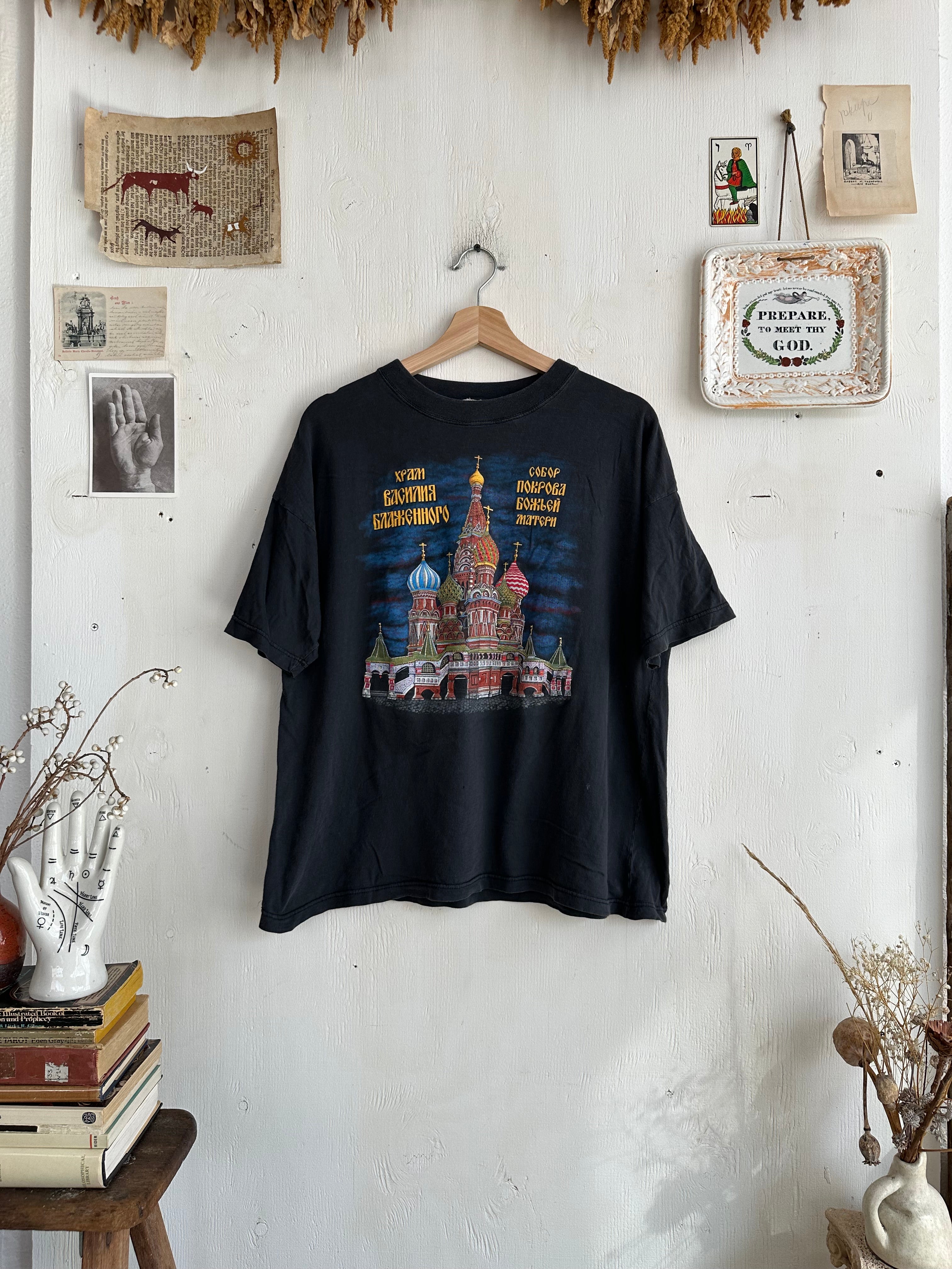 1980s Faded Saint Basils Cathedral T-Shirt (Boxy M)