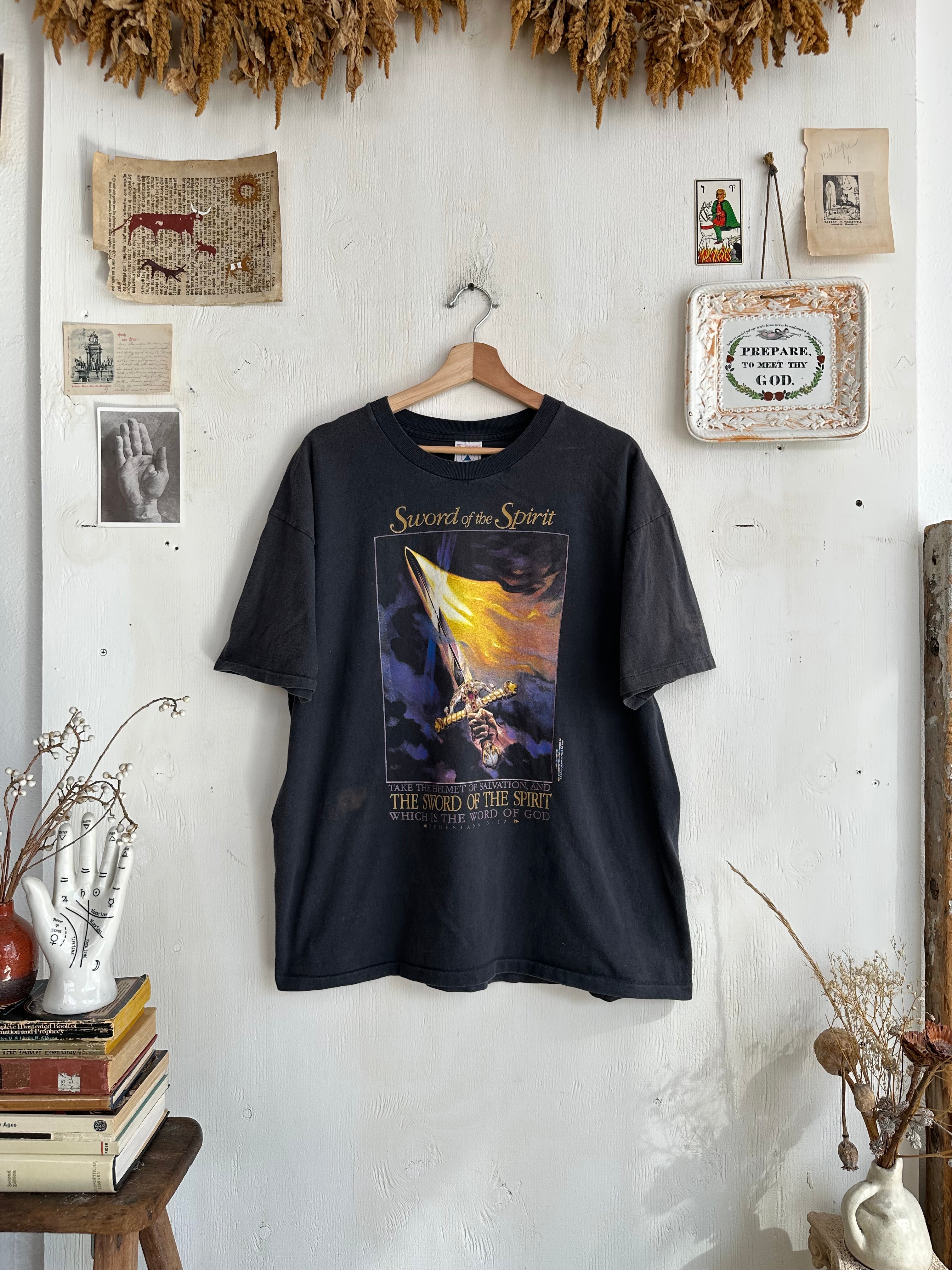 1992 Faded Sword of the Spirit T-Shirt (XL)
