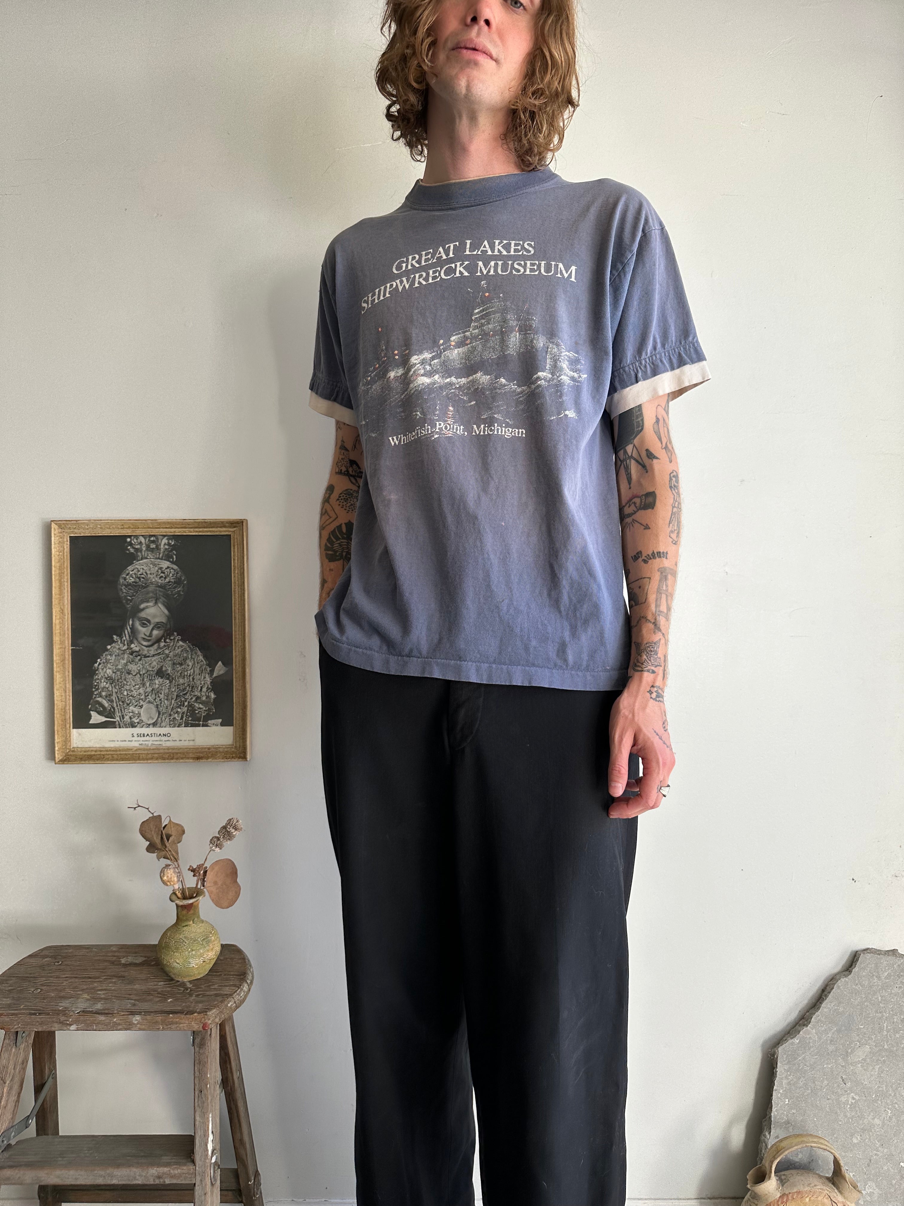 1990s Faded Great Lakes Shipwrecks T-Shirt (XL)