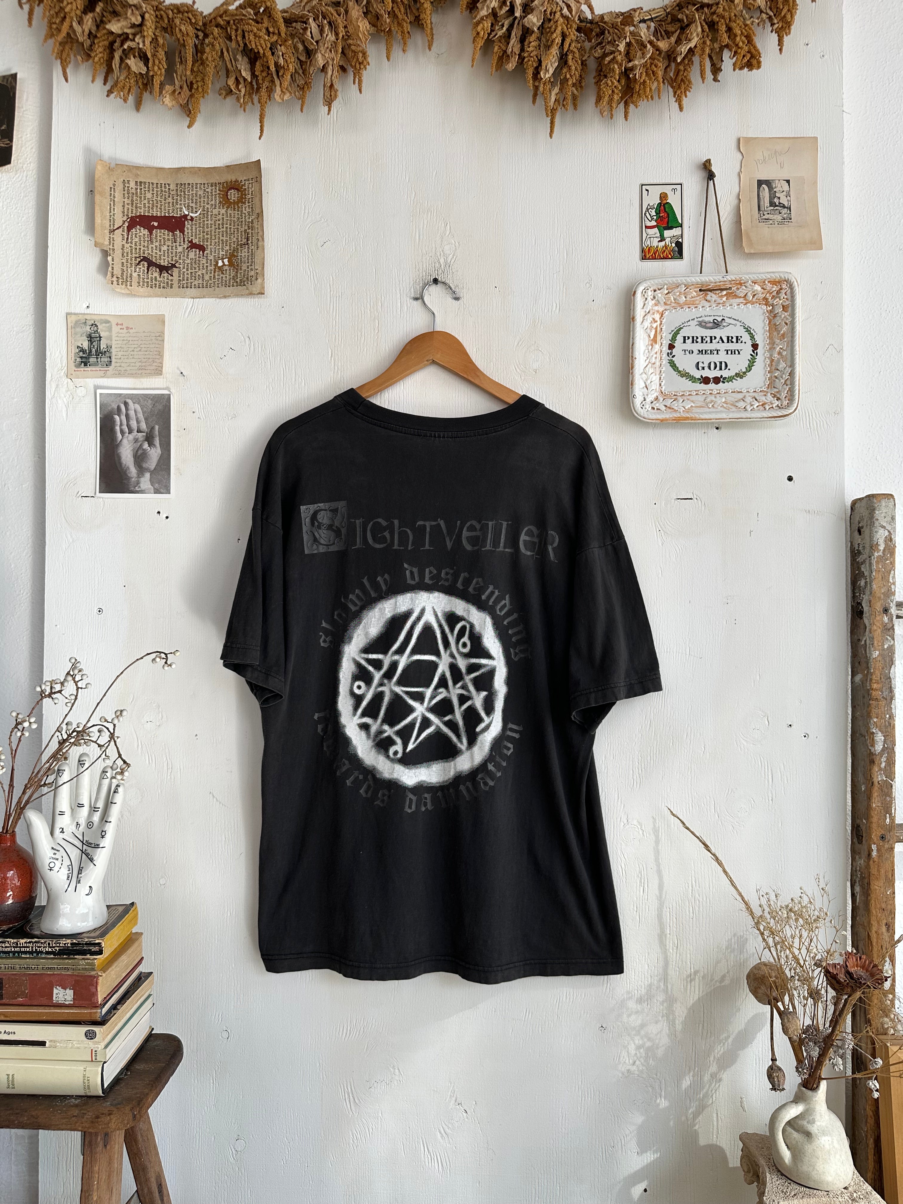 1990s Necromicon "Sightveiler" Black Metal T-shirt (Boxy XL)