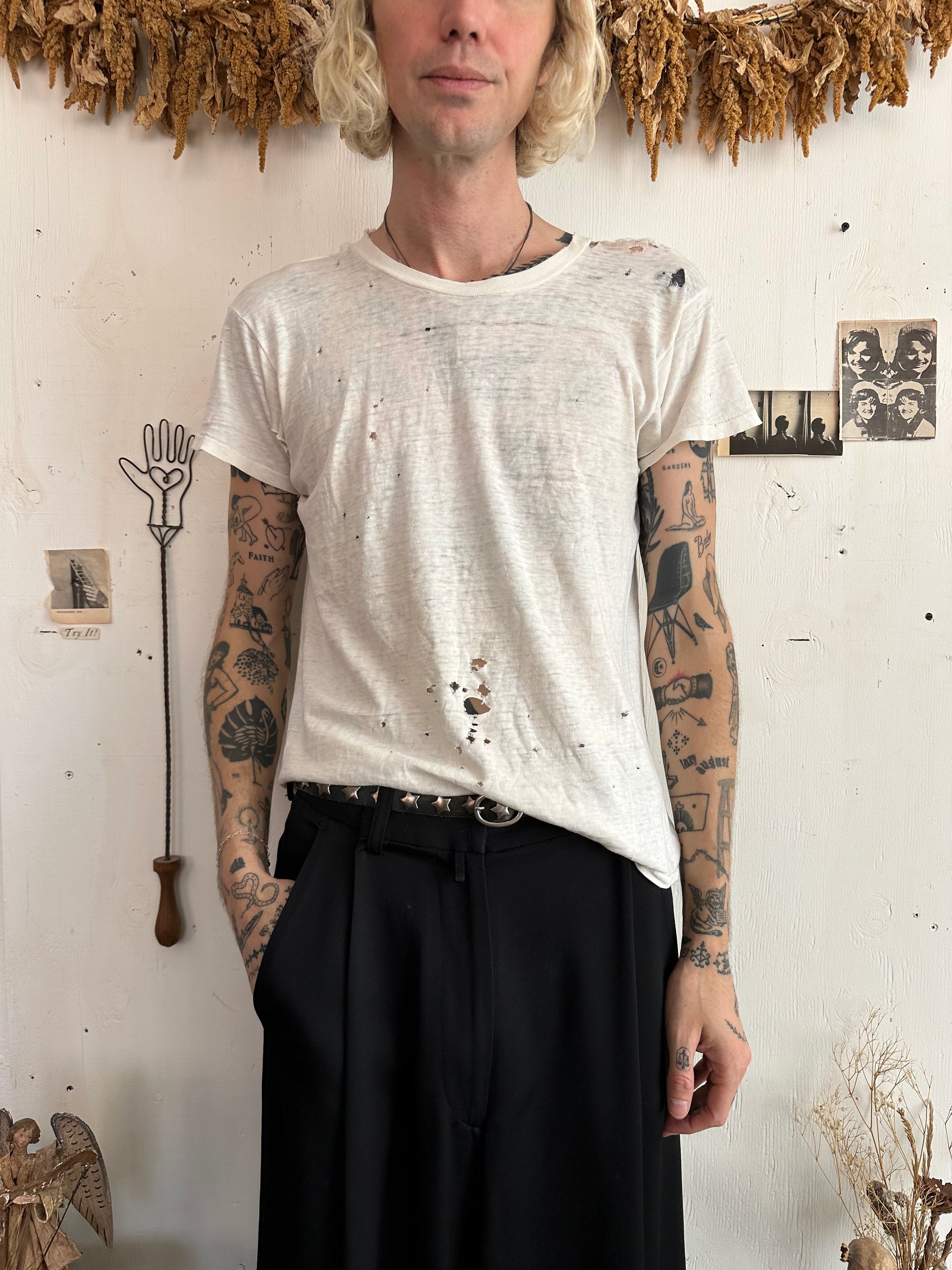 1970s Thrashed White T-Shirt
