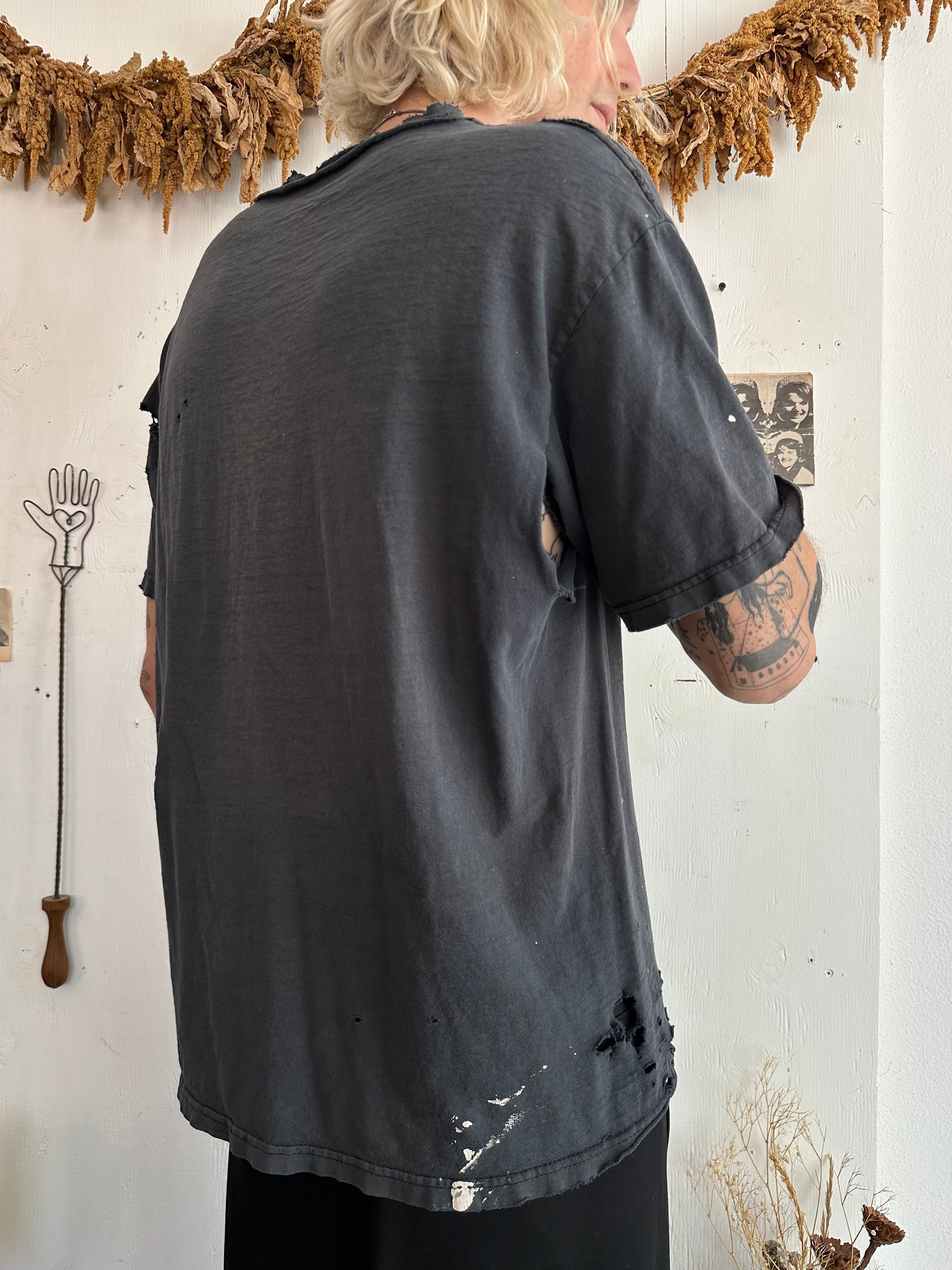 1990s Thrashed and Sunfaded Black Blank