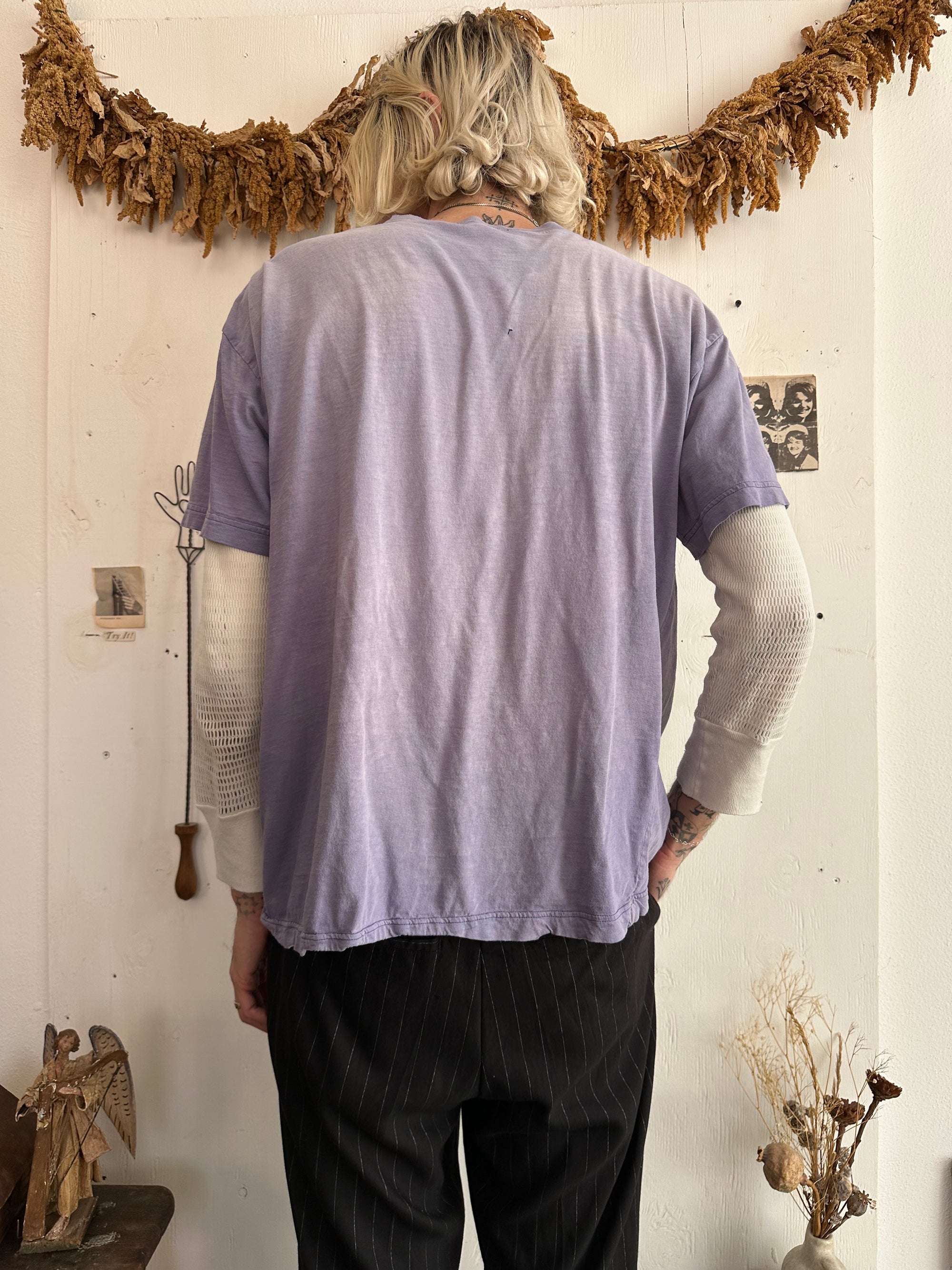 1990s Faded Purple Pocket Blank