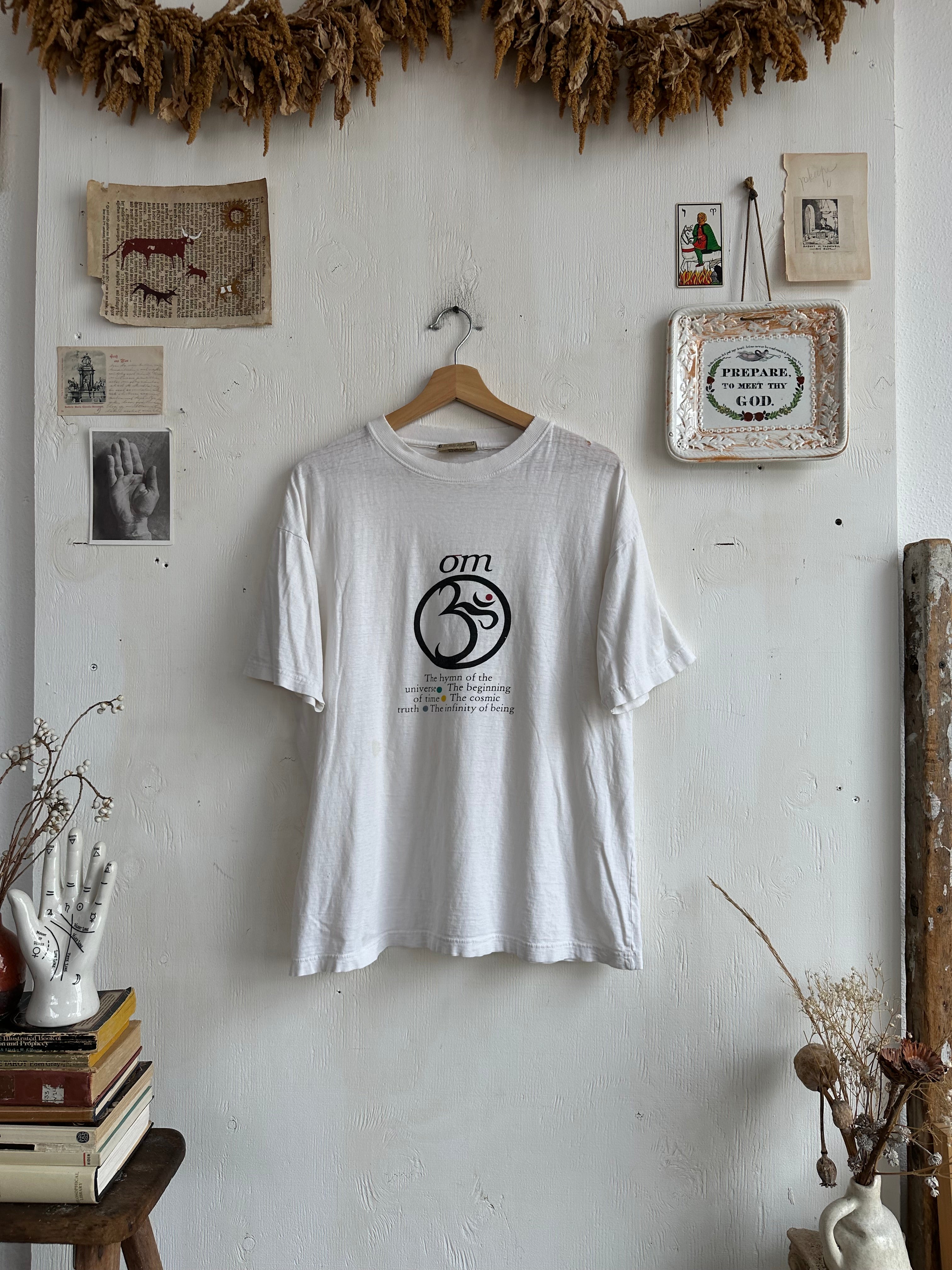1990s Paper Thin Om T-Shirt (XL)