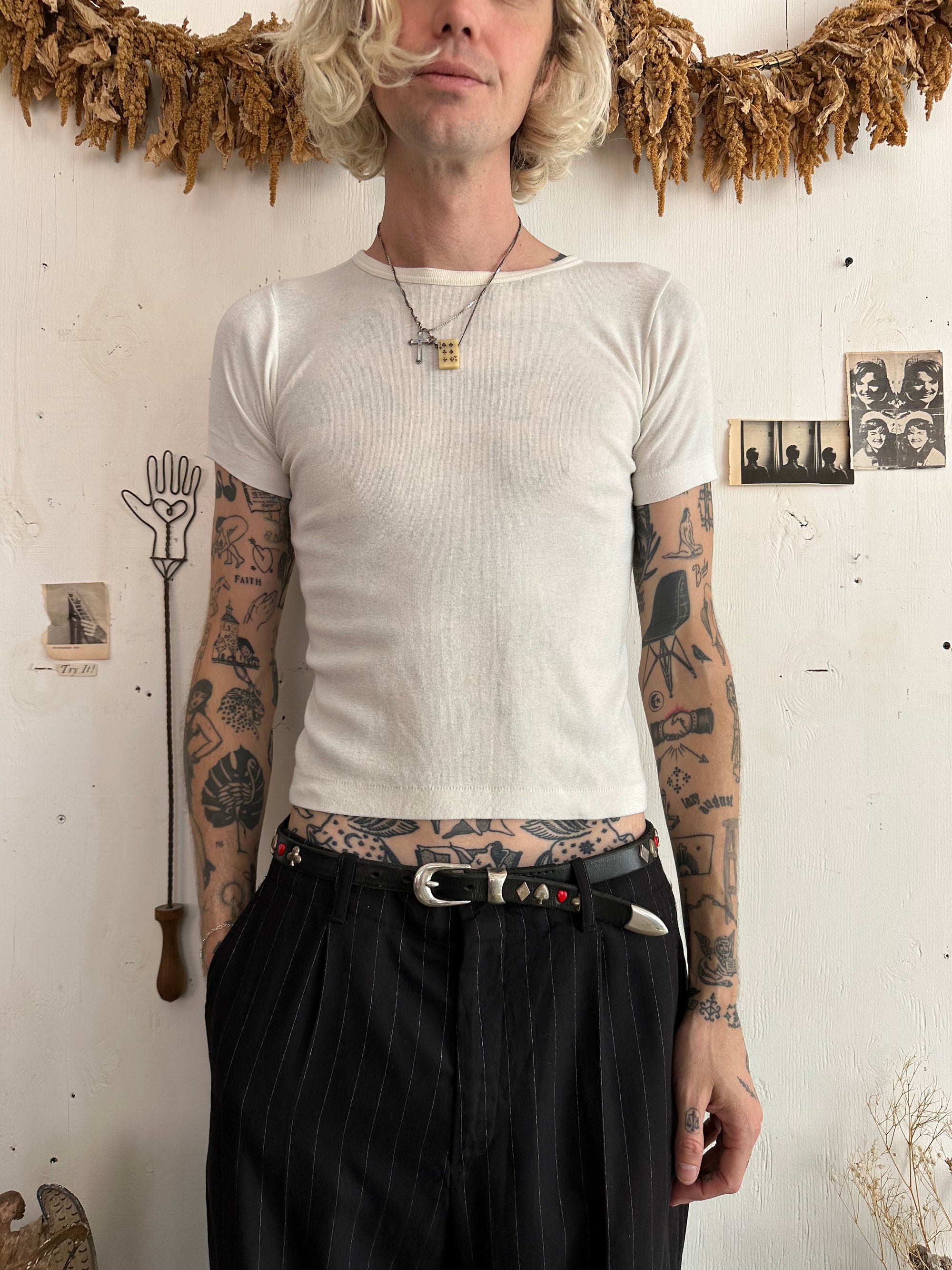 1980s White Tee