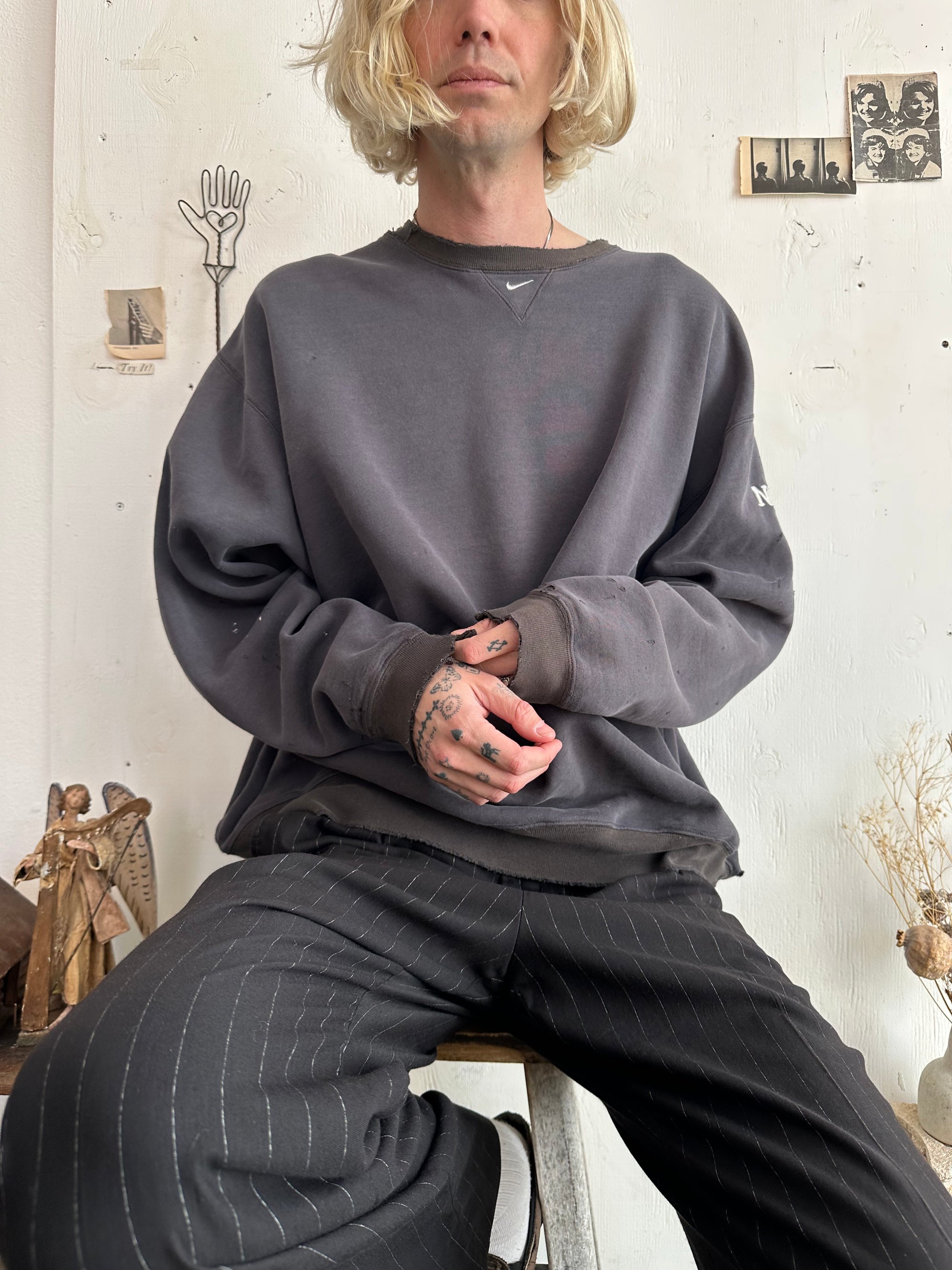 1990s Perfect Thrashed Nike Crewneck