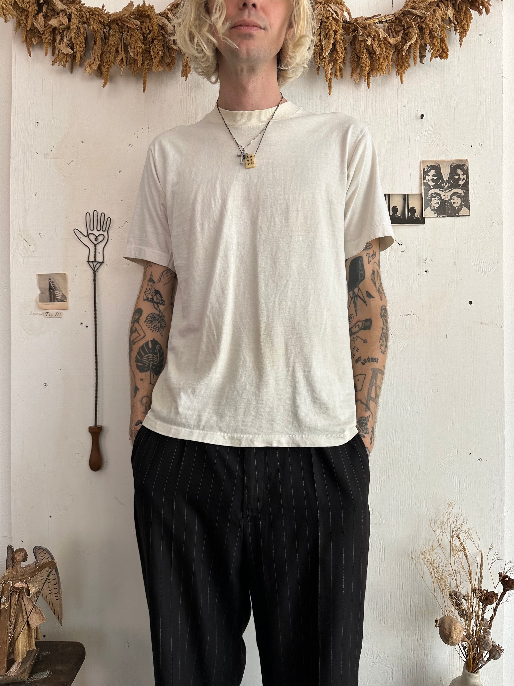 1970s Well Worn White Tee