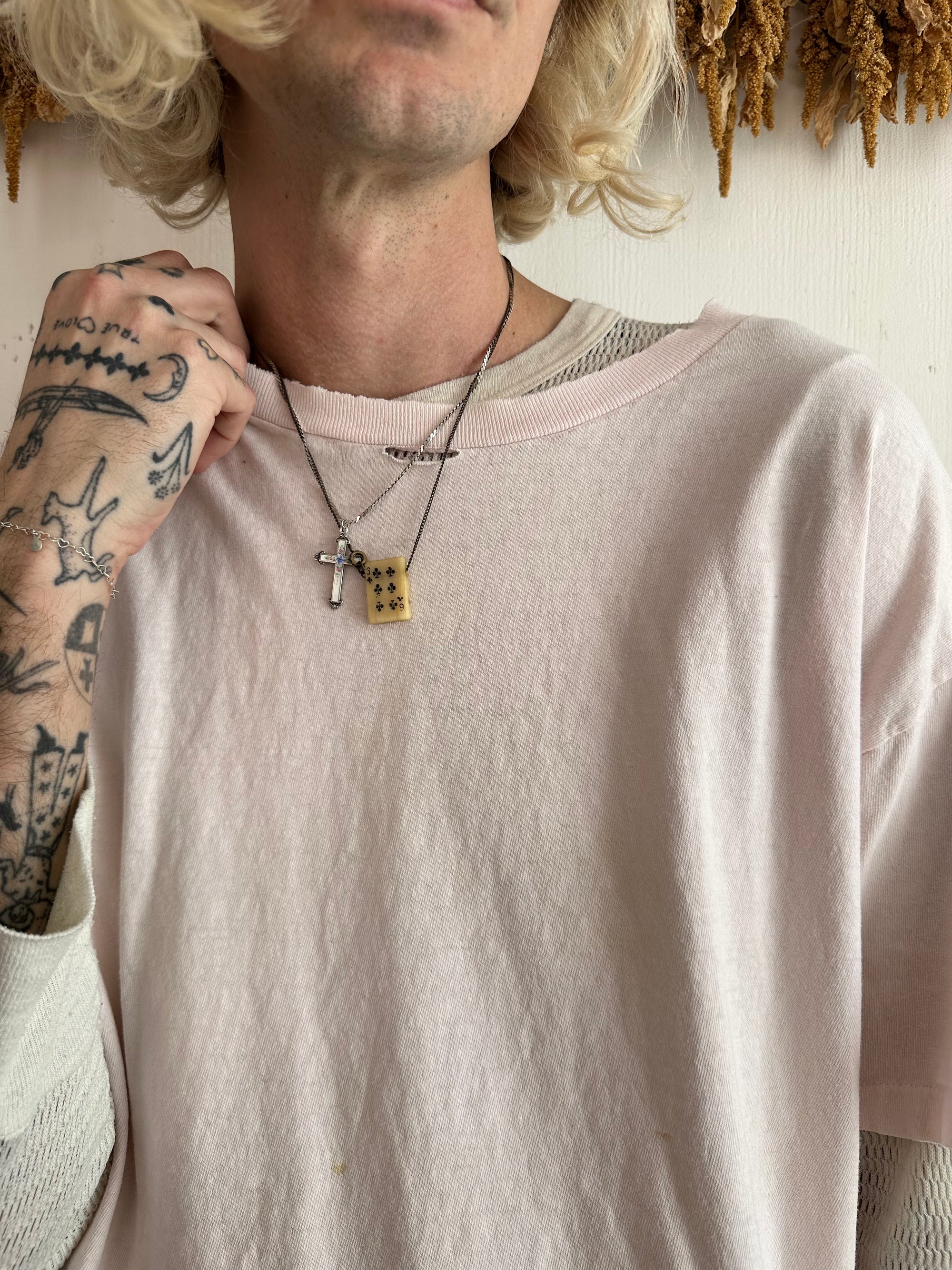 1990s Boxy Faded Pink Tee