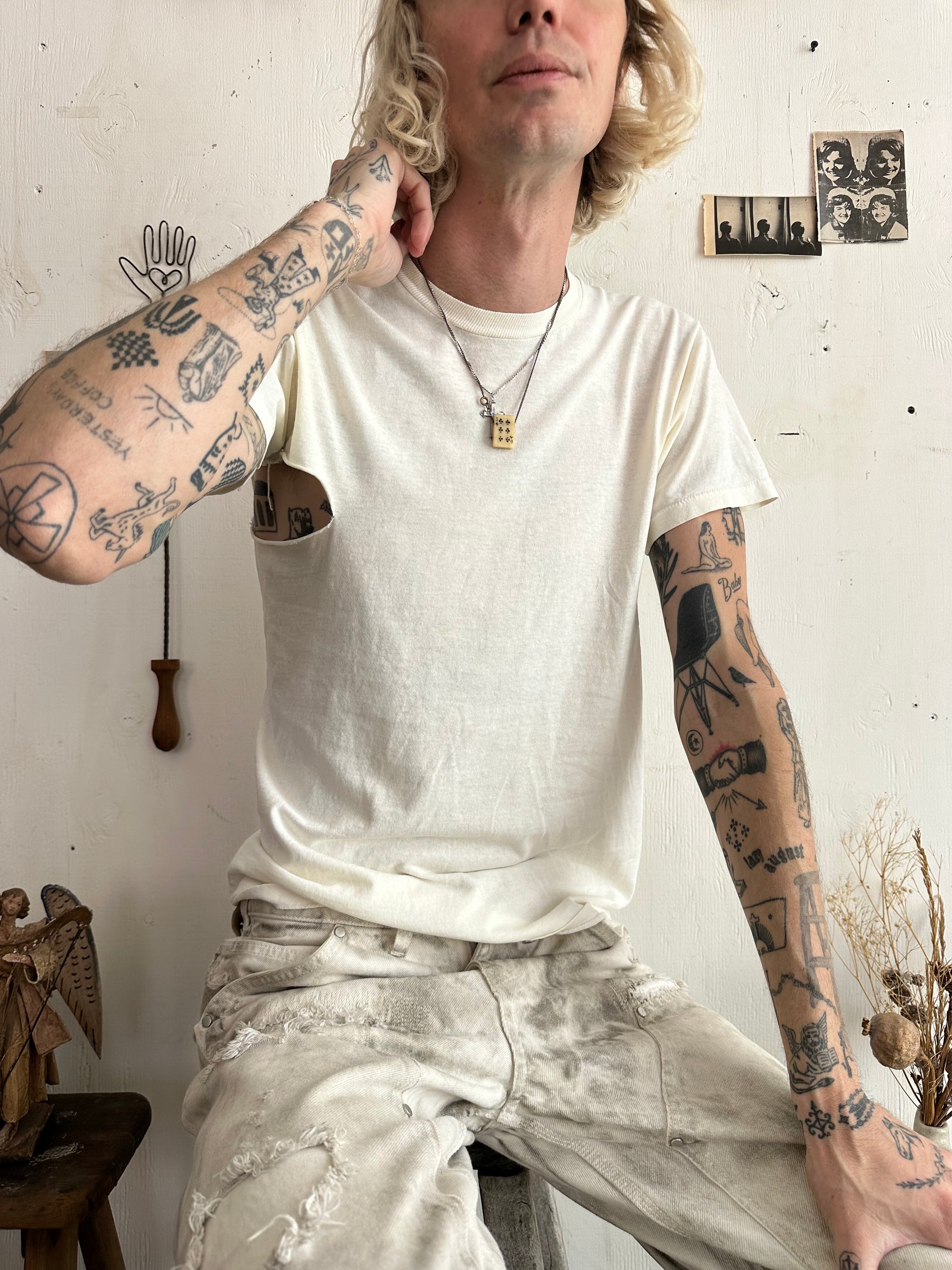 1990s Thrashed White Tee