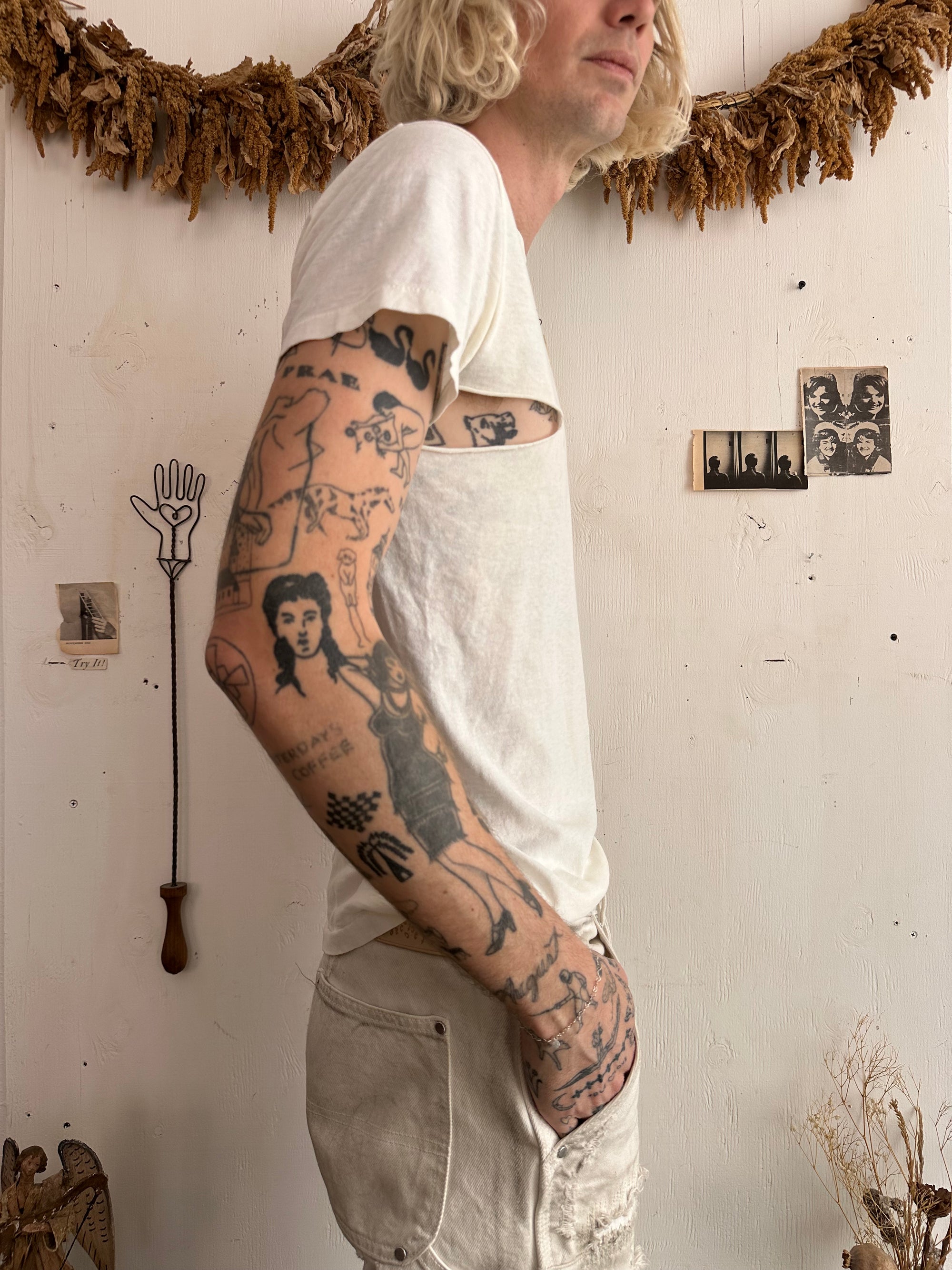 1990s Thrashed White Tee