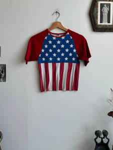 1970s Chopped American Flag Tee (S)