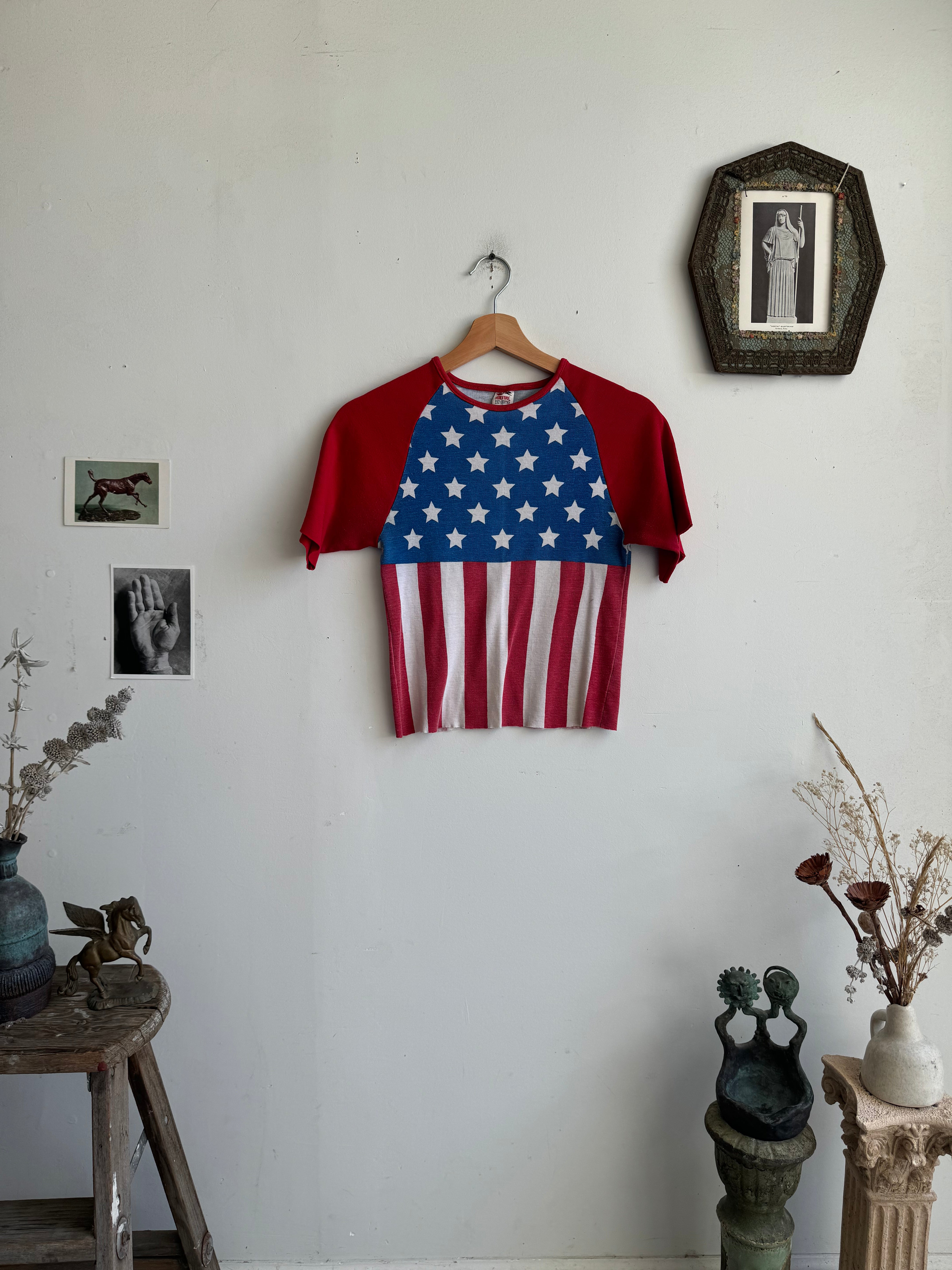 1970s Chopped American Flag Tee (S)