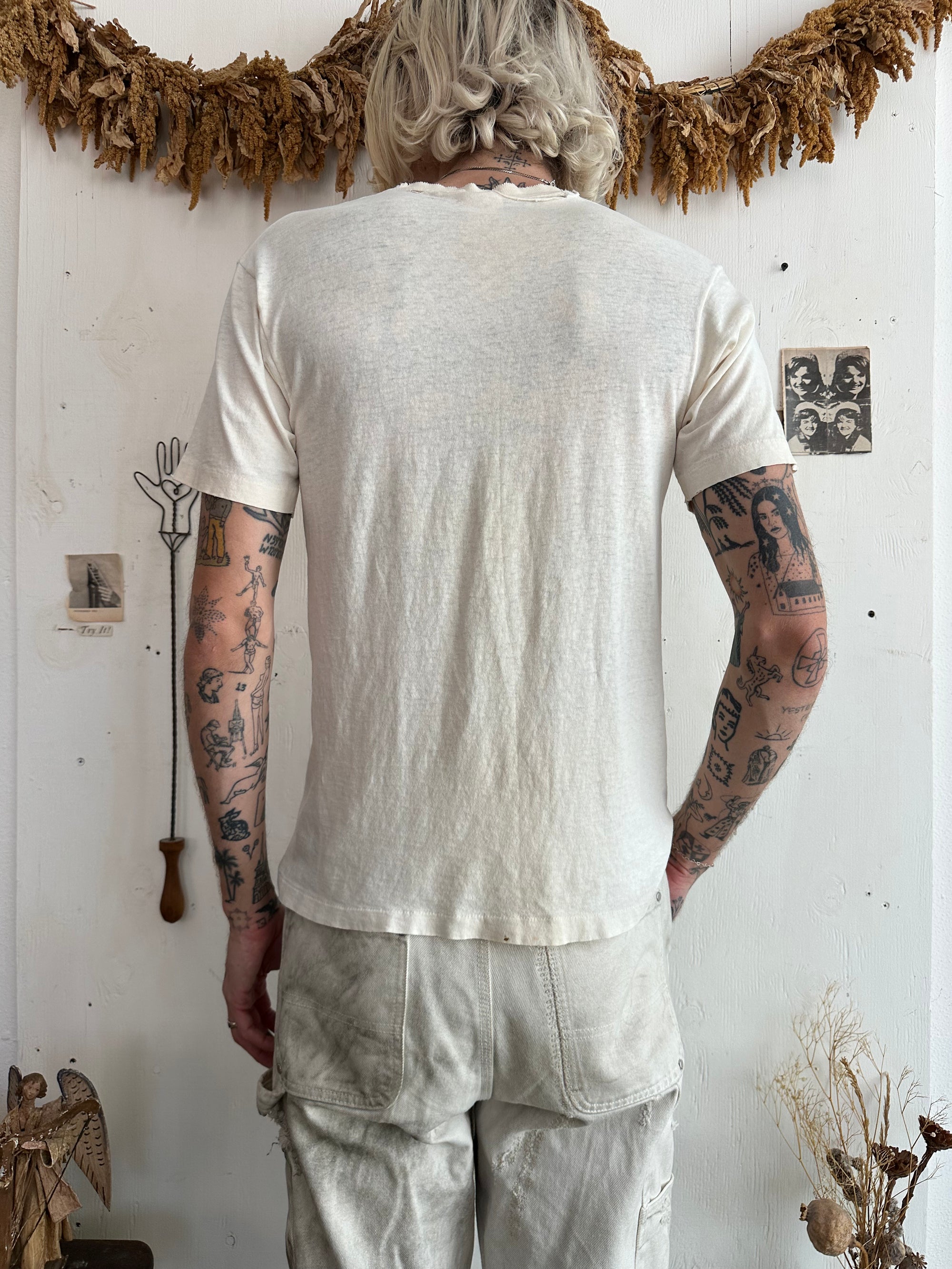 1990s Discolored White Blank