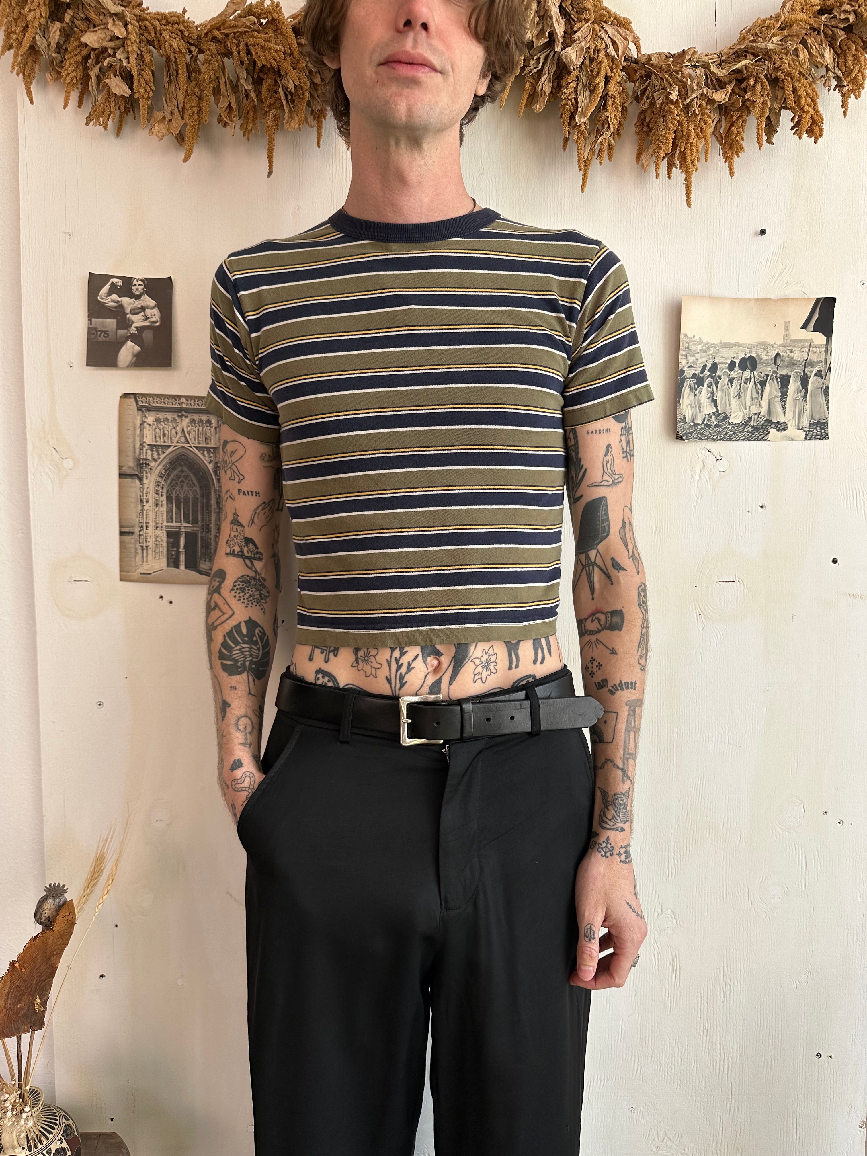 1990s Striped Boy T-Shirt (XS)