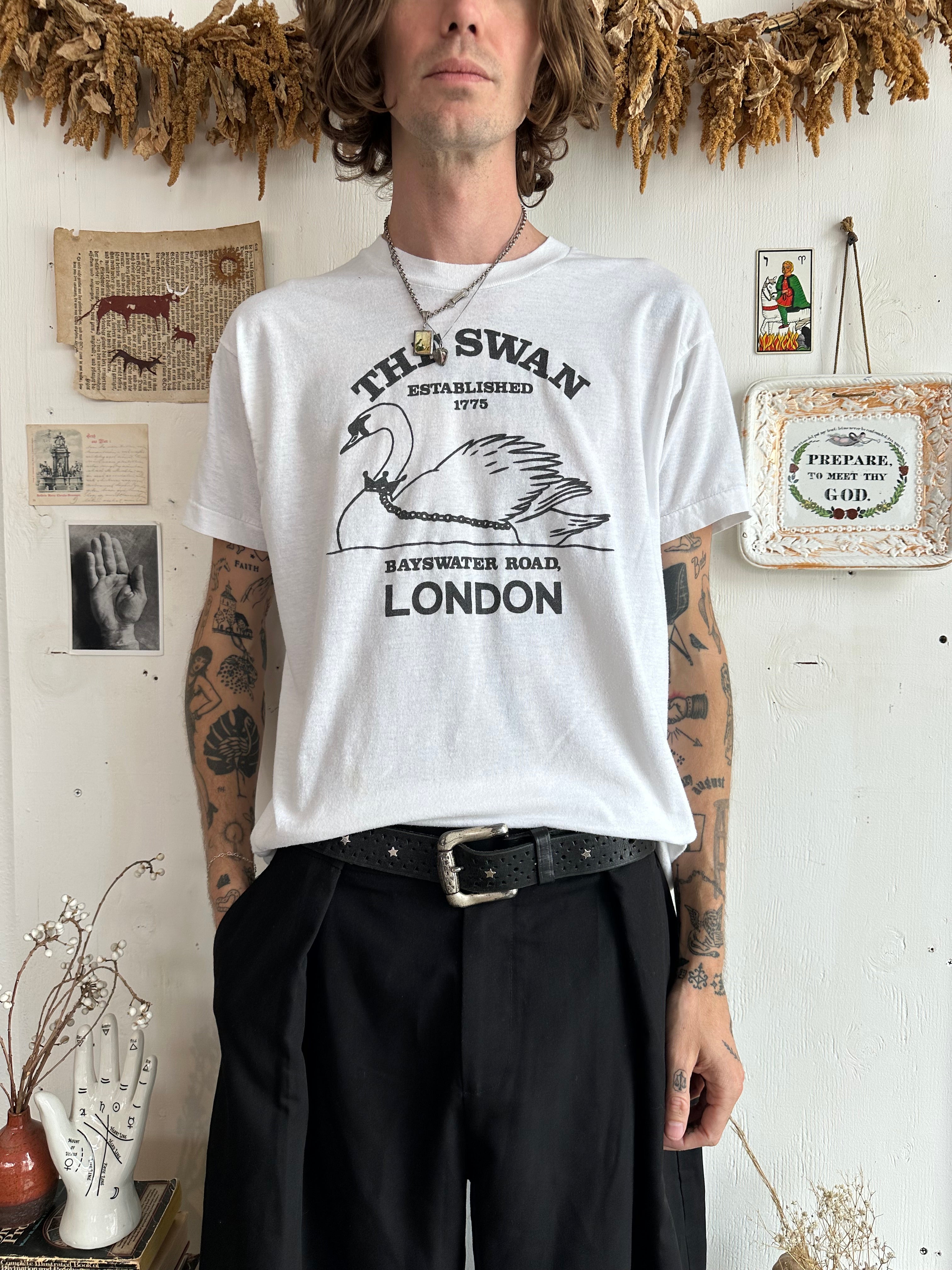 1980s Paper Thin Swan T-Shirt (M/L)