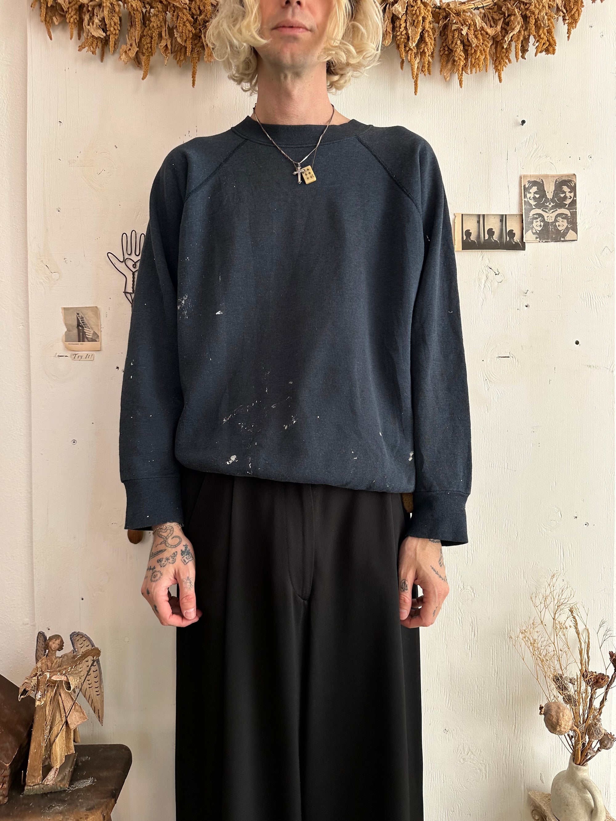 1980s Faded Blue Sweatshirt