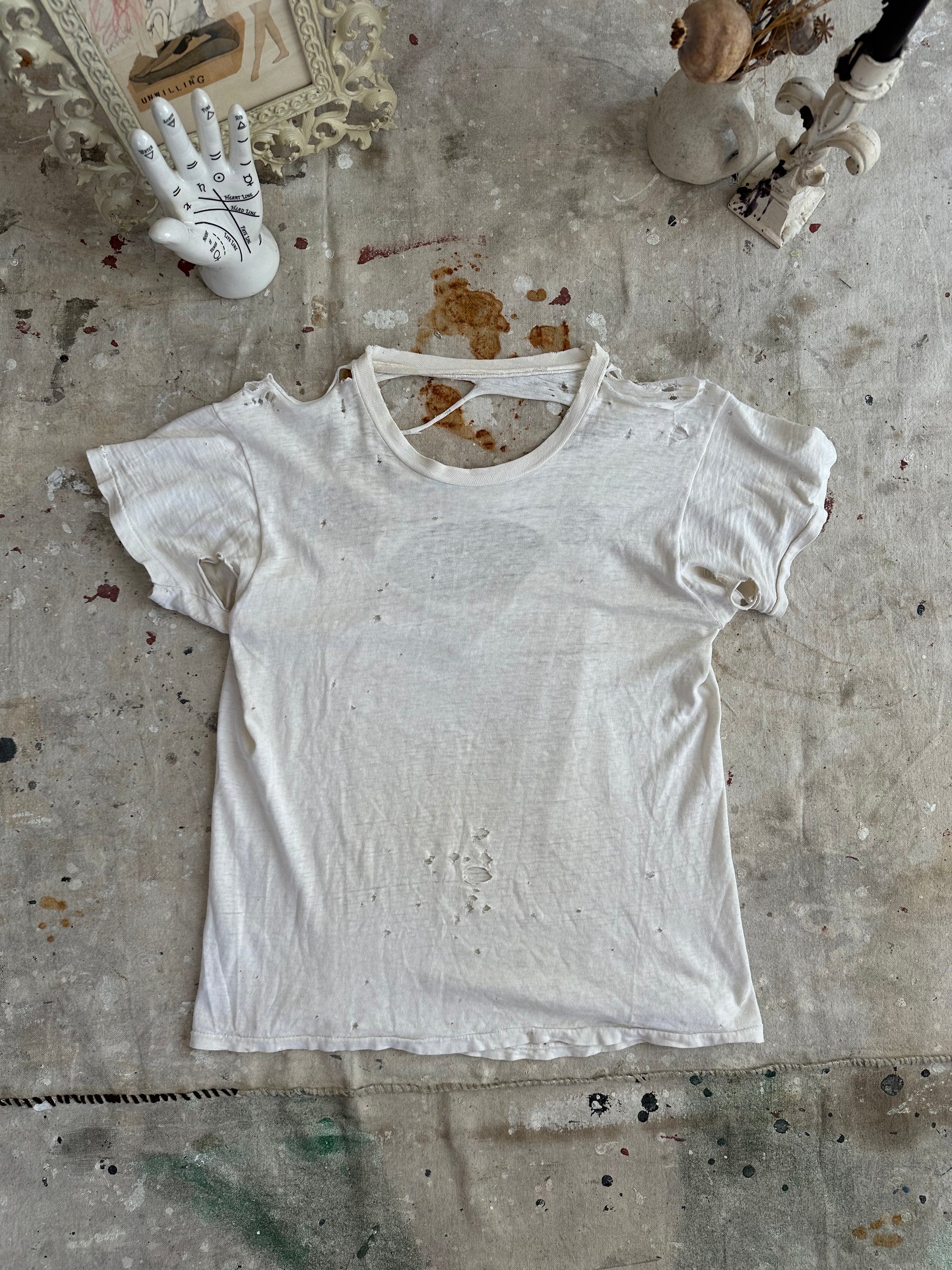 1970s Thrashed White T-Shirt