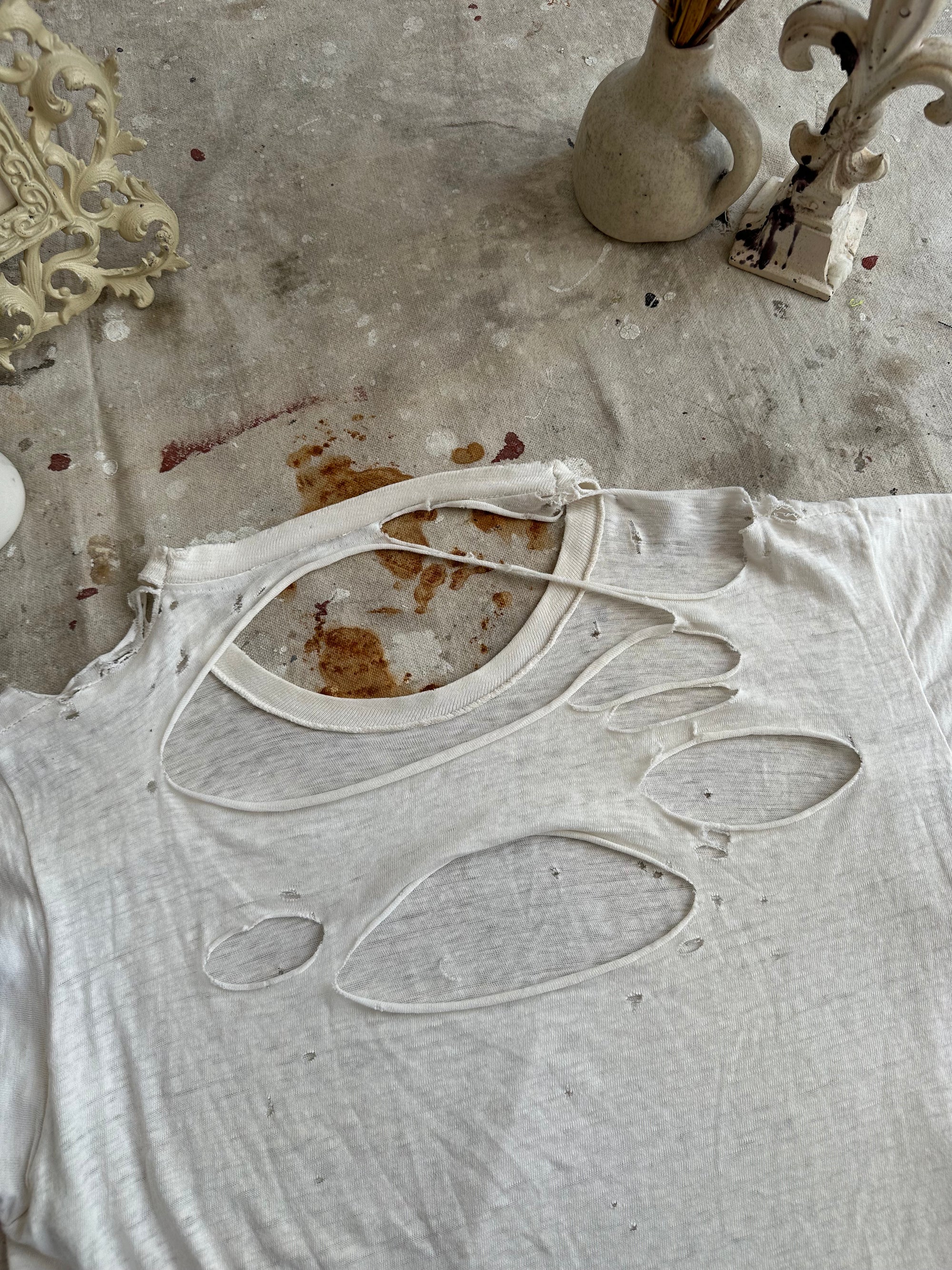 1970s Thrashed White T-Shirt