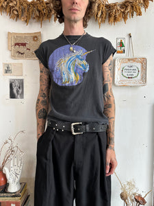 1970s Well-Worn Unicorn Muscle Tee (Boxy S/M)