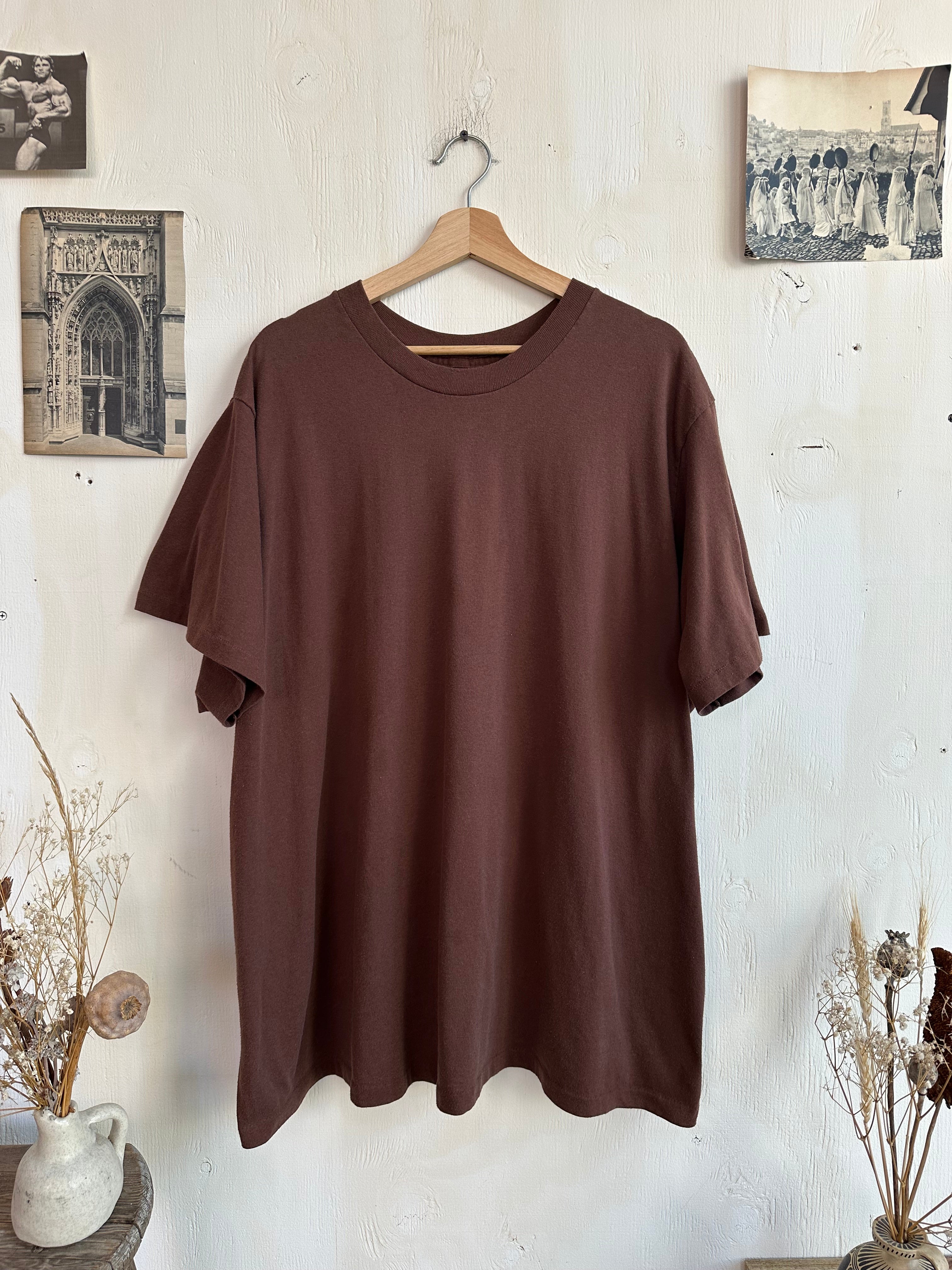 1980s Chocolate Brown Blank (Boxy XXL)
