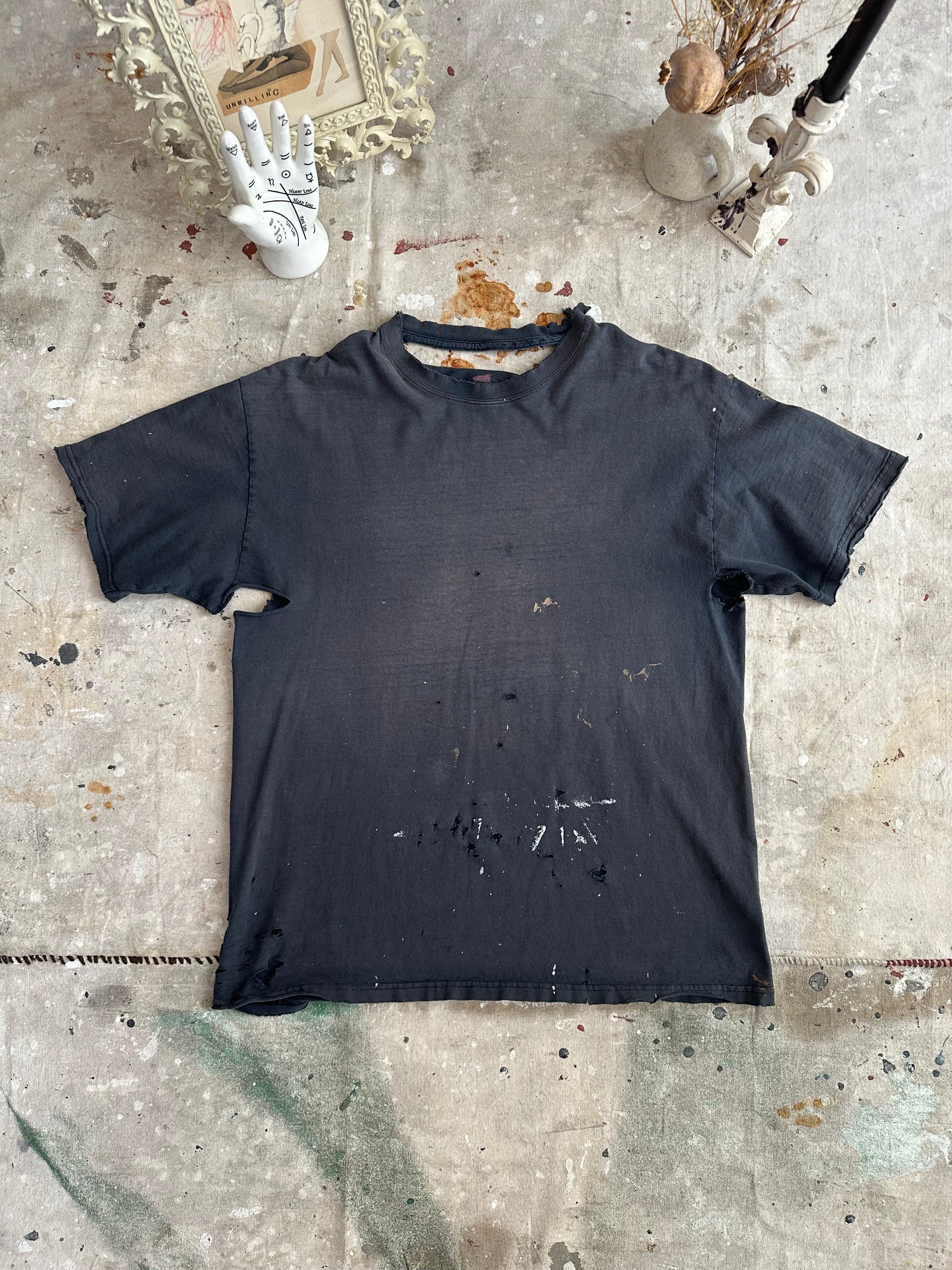 1990s Thrashed and Sunfaded Black Blank