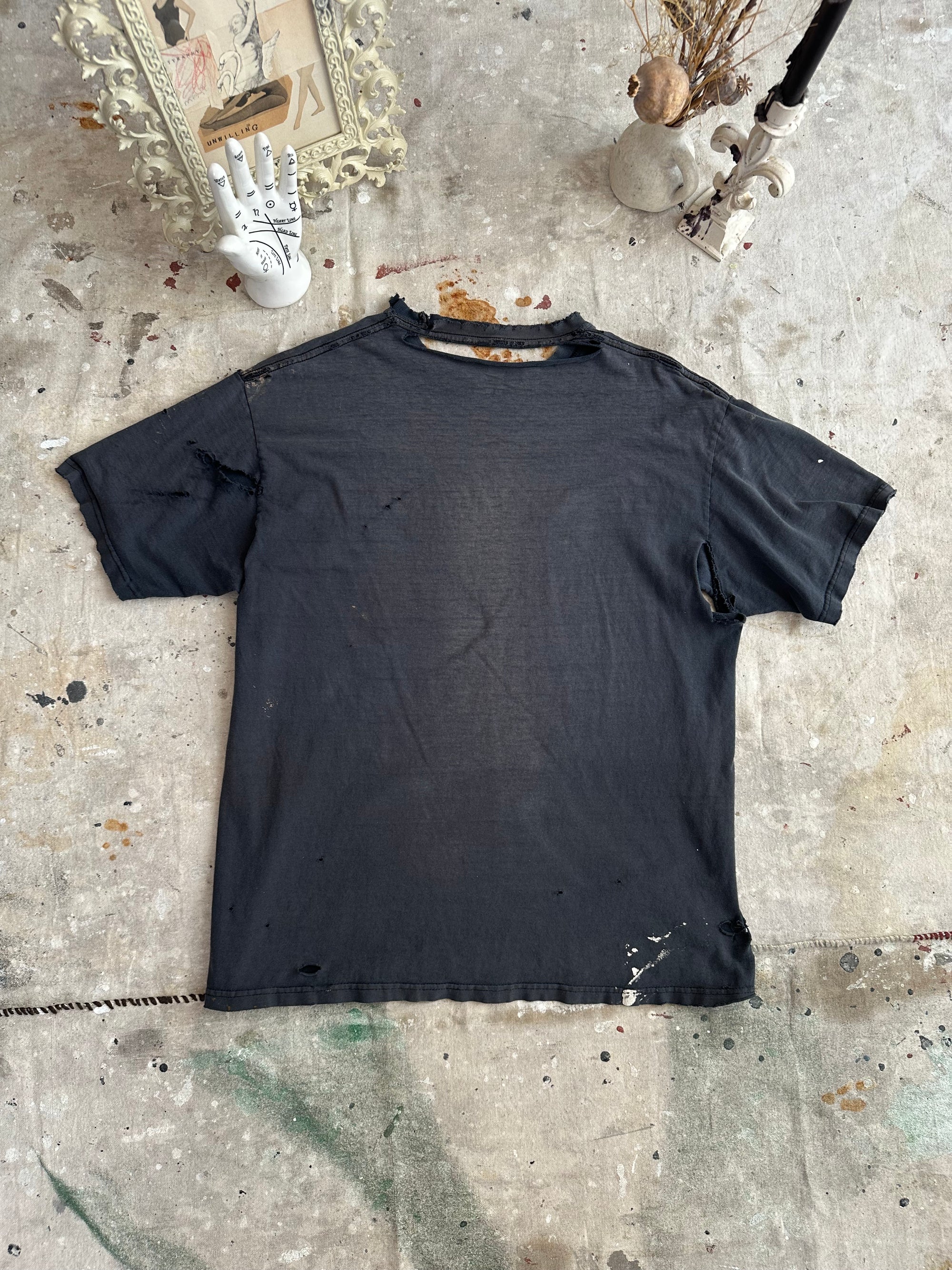 1990s Thrashed and Sunfaded Black Blank