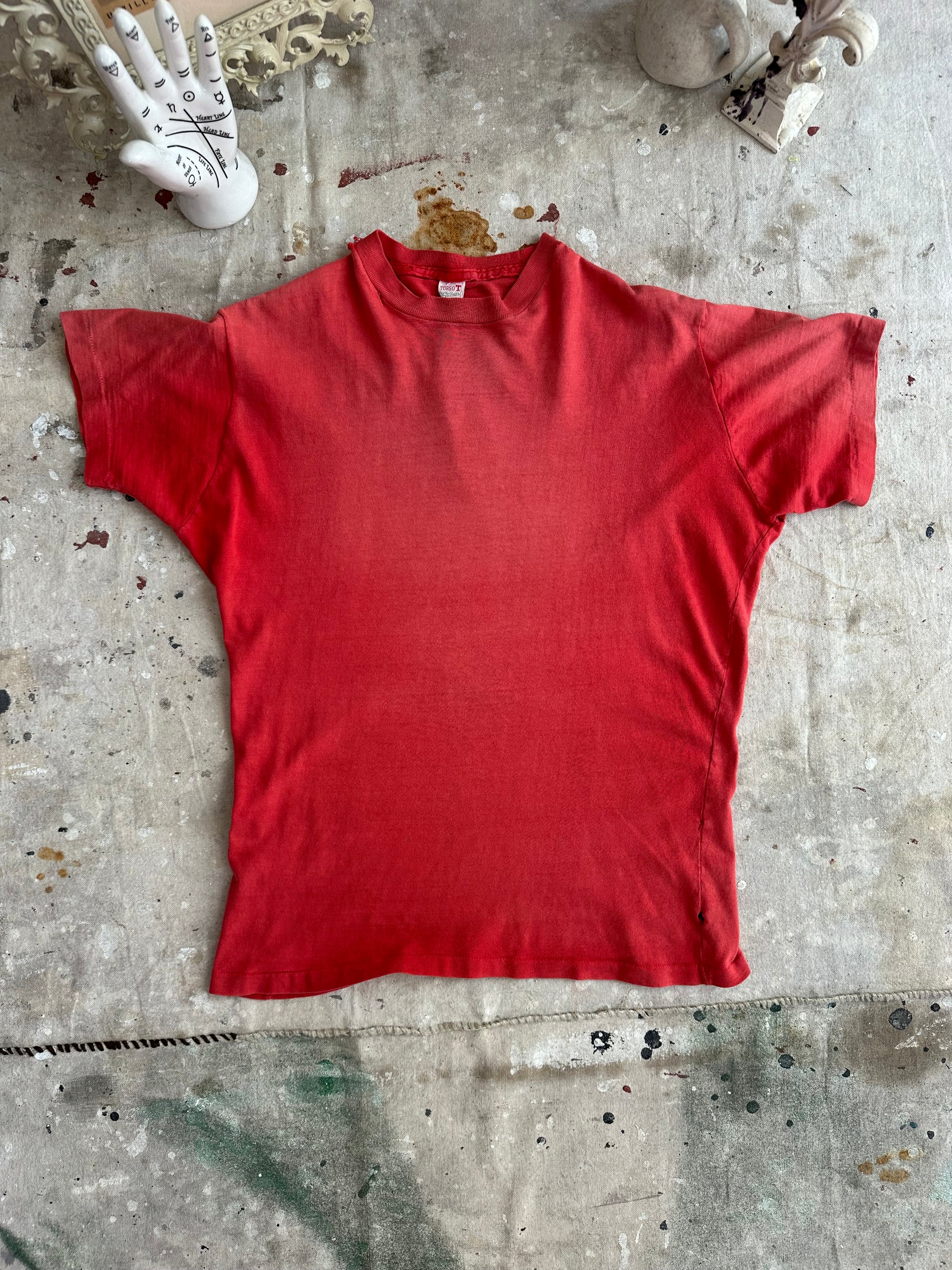 1960s Sunfaded Red Blank