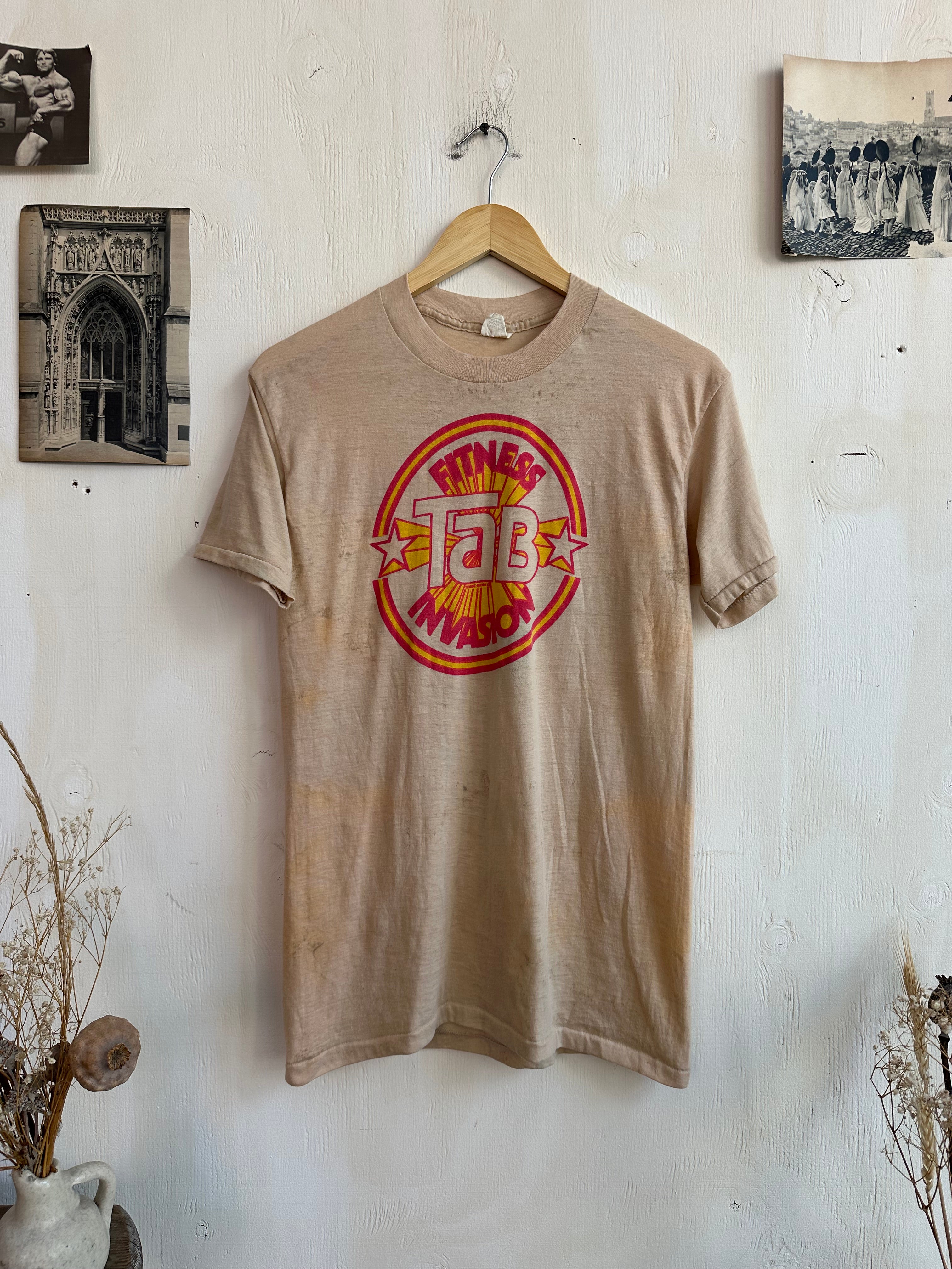 1970s Paper Thin Fitness Invasion Tee (M/L)