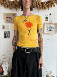 1970s Sun Systems Ribbed T-Shirt (S)