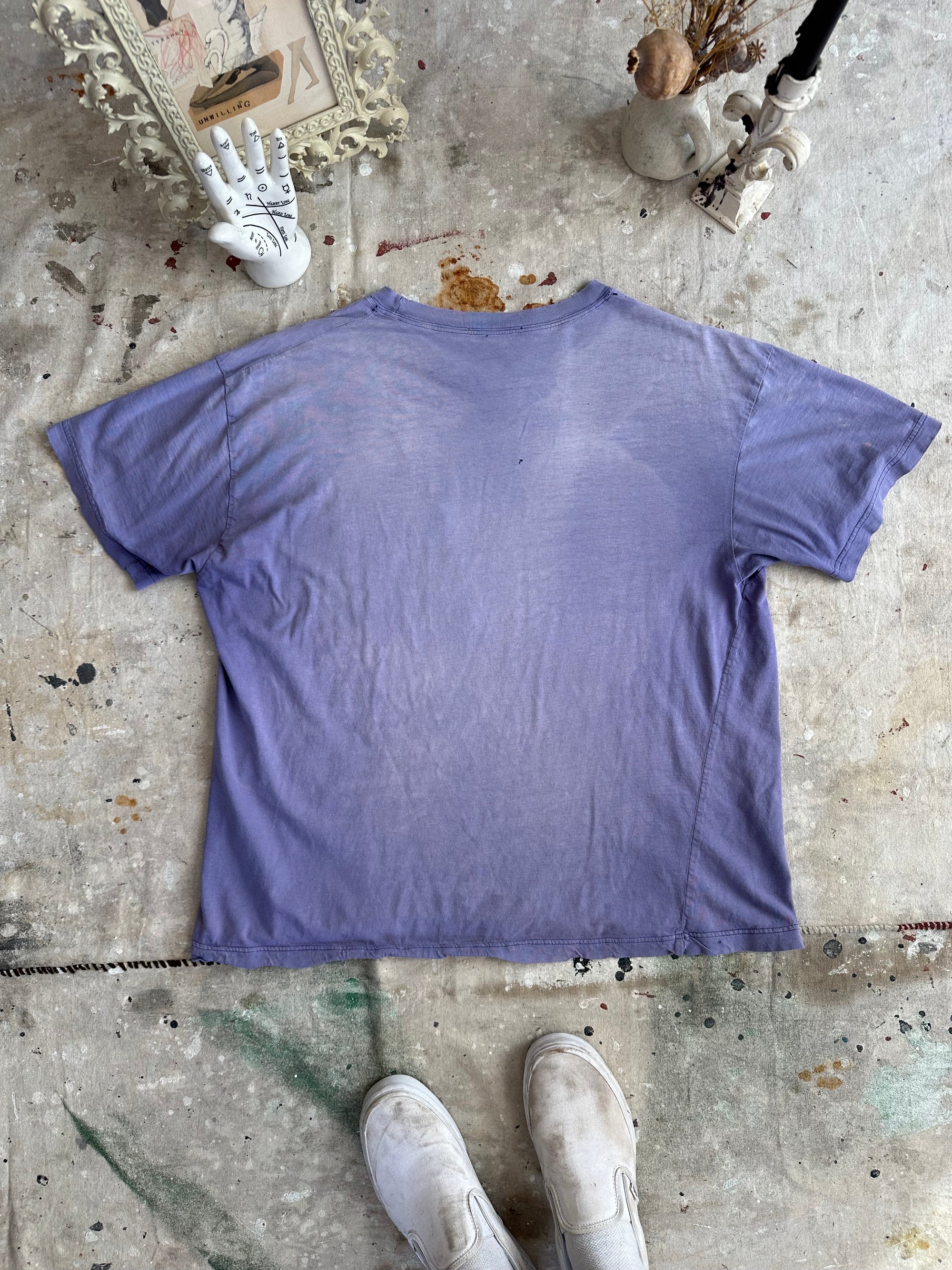 1990s Faded Purple Pocket Blank