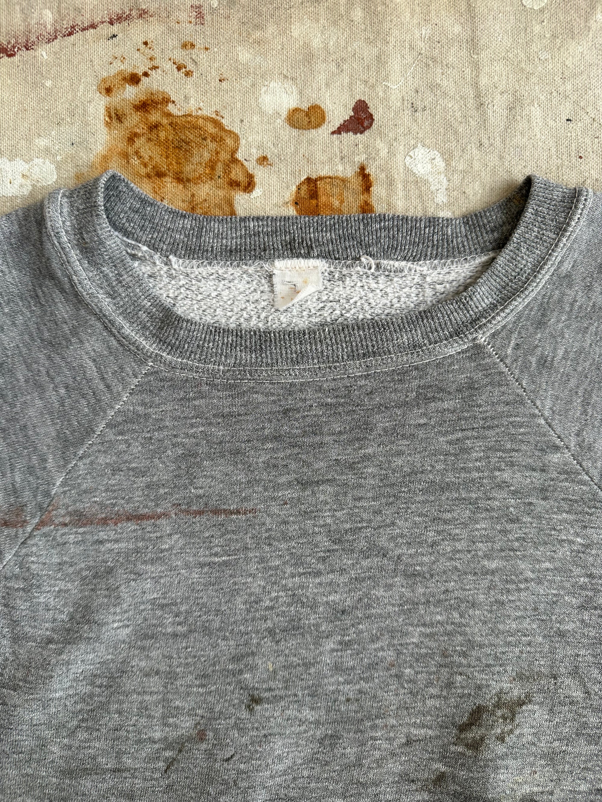 1970s Painter Grey Sweatshirt