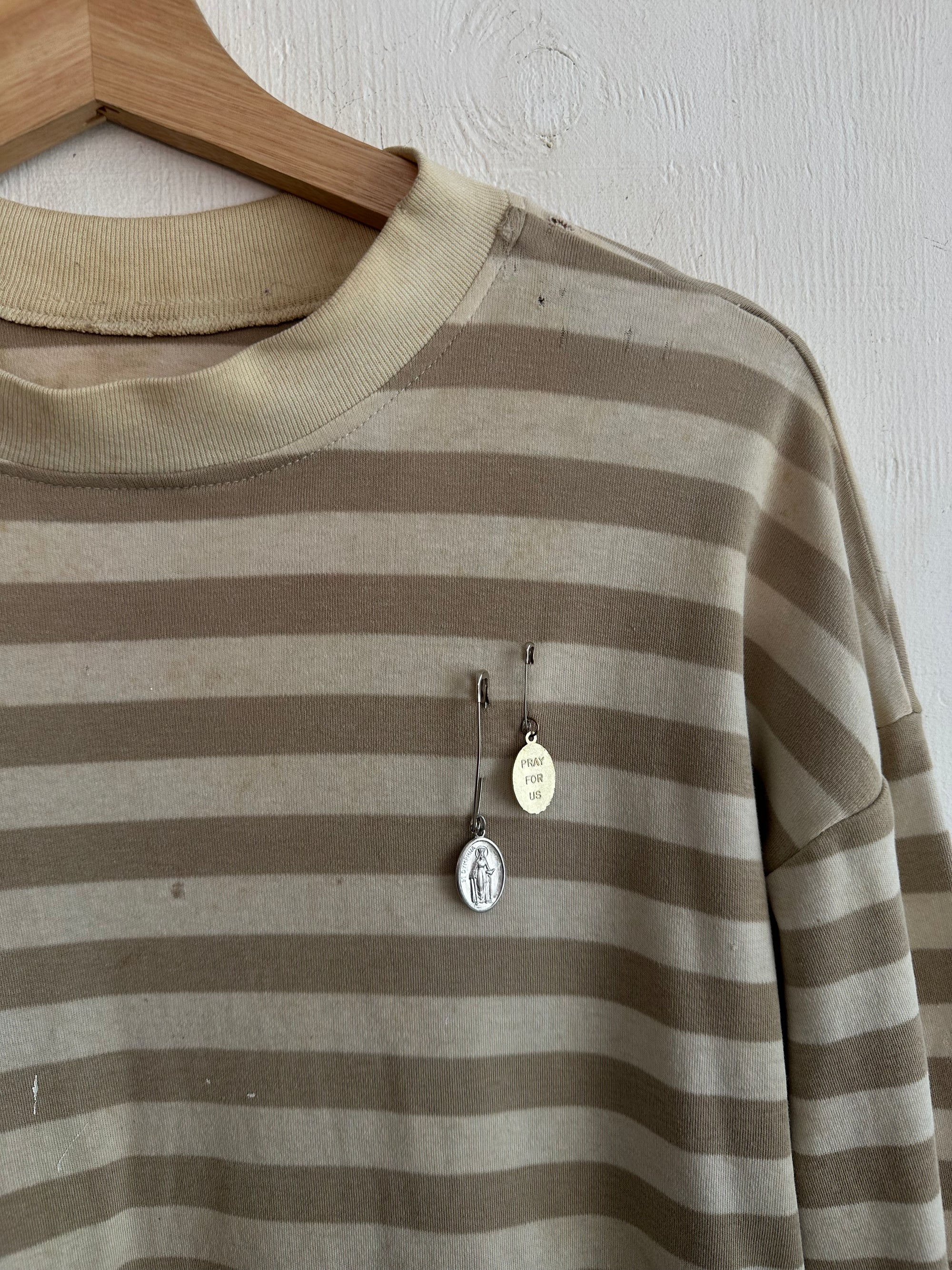 1980s Boxy Striped Long Sleeve