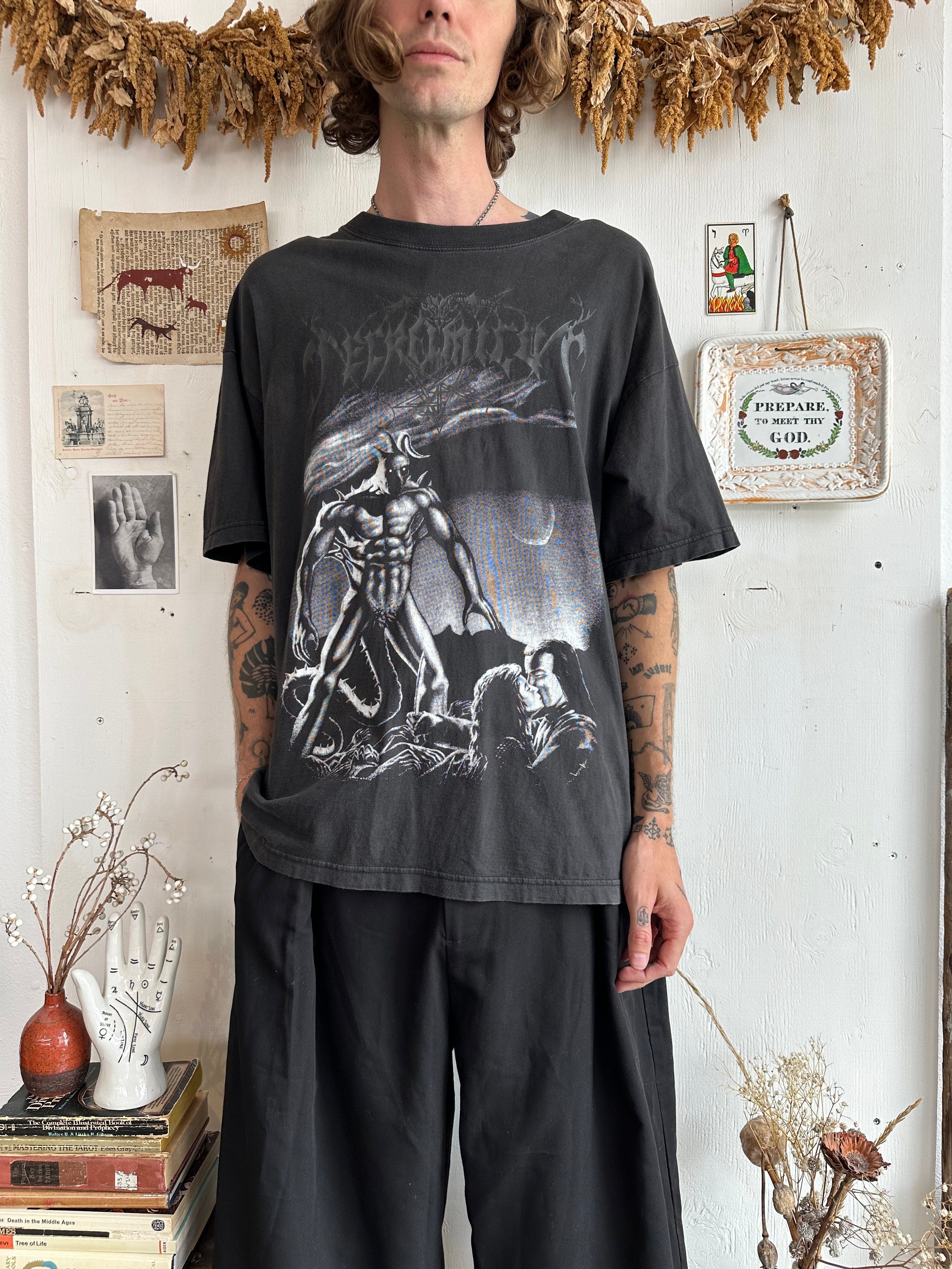 1990s Necromicon "Sightveiler" Black Metal T-shirt (Boxy XL)
