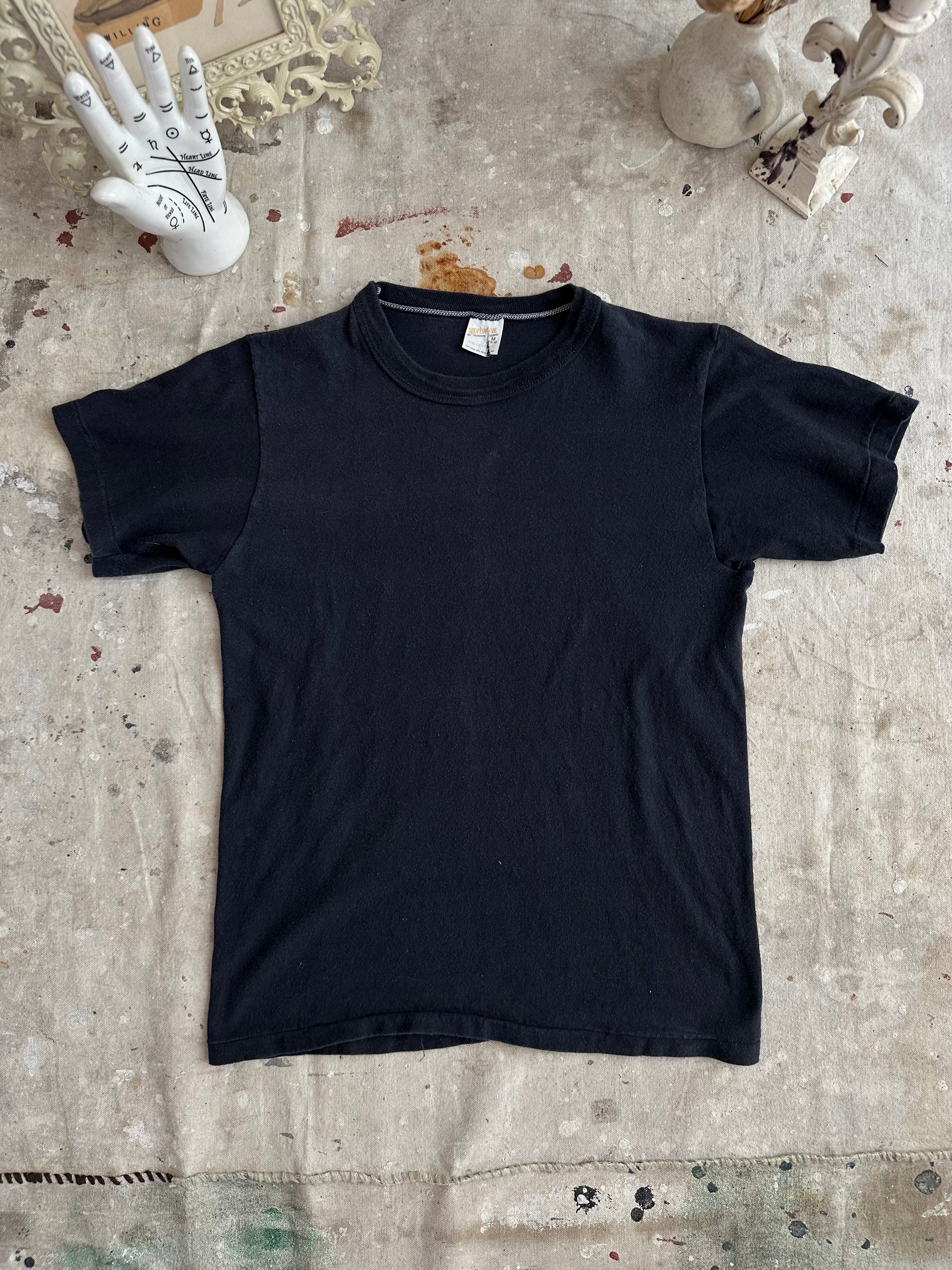 1970s Black Tee